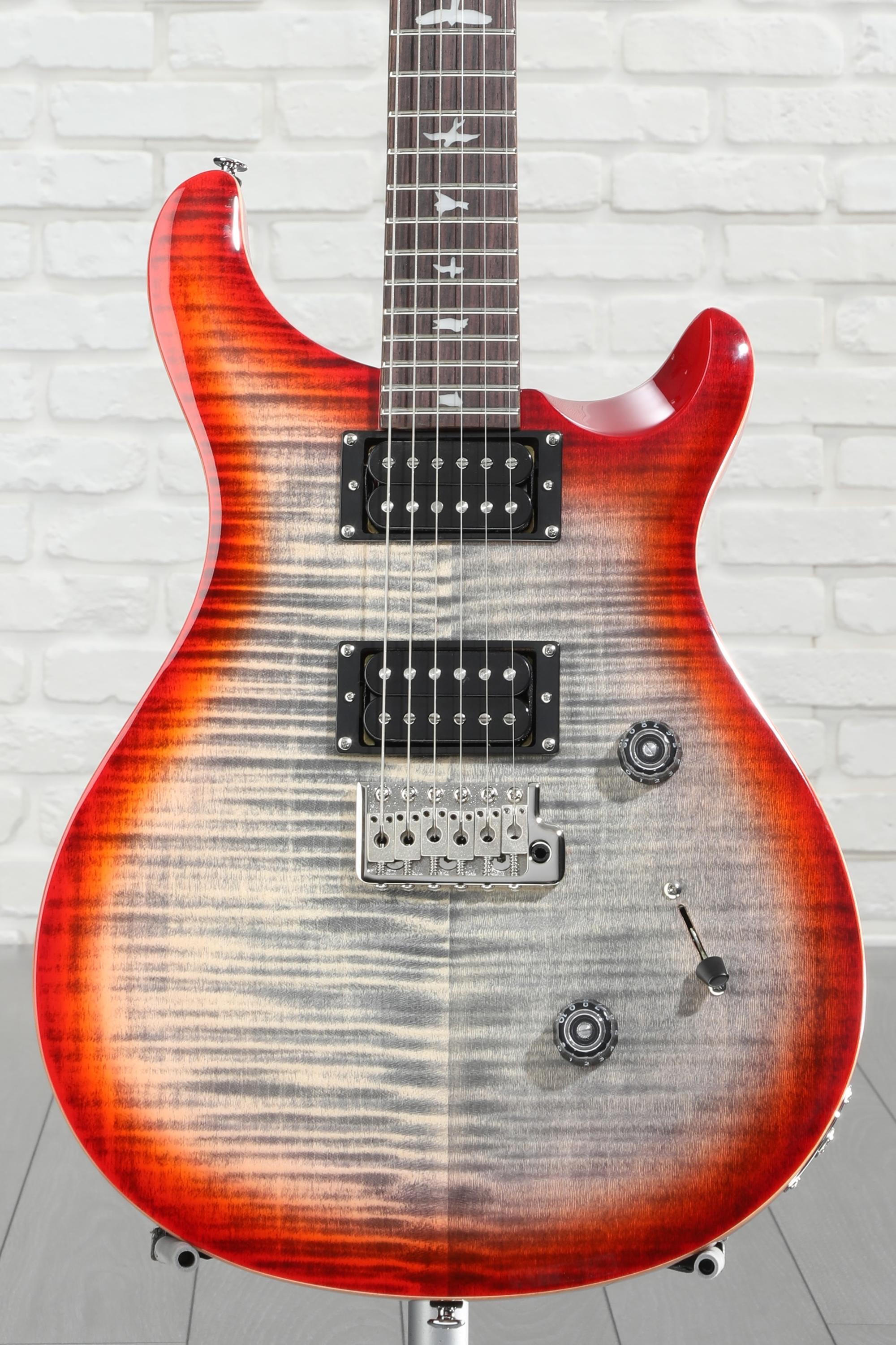 PRS SE Custom 24 Electric Guitar - Charcoal Cherry Burst
