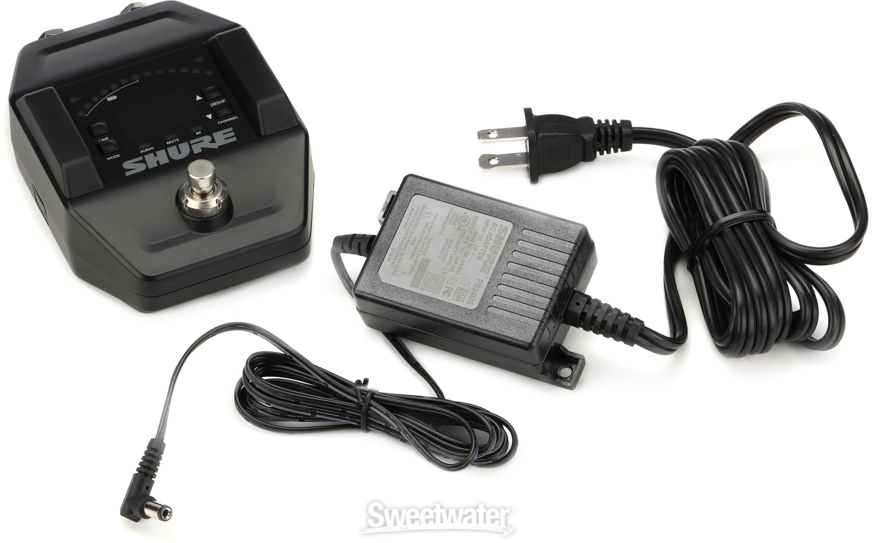 Shure GLXD6+ Digital Wireless Guitar Pedal Receiver | Sweetwater