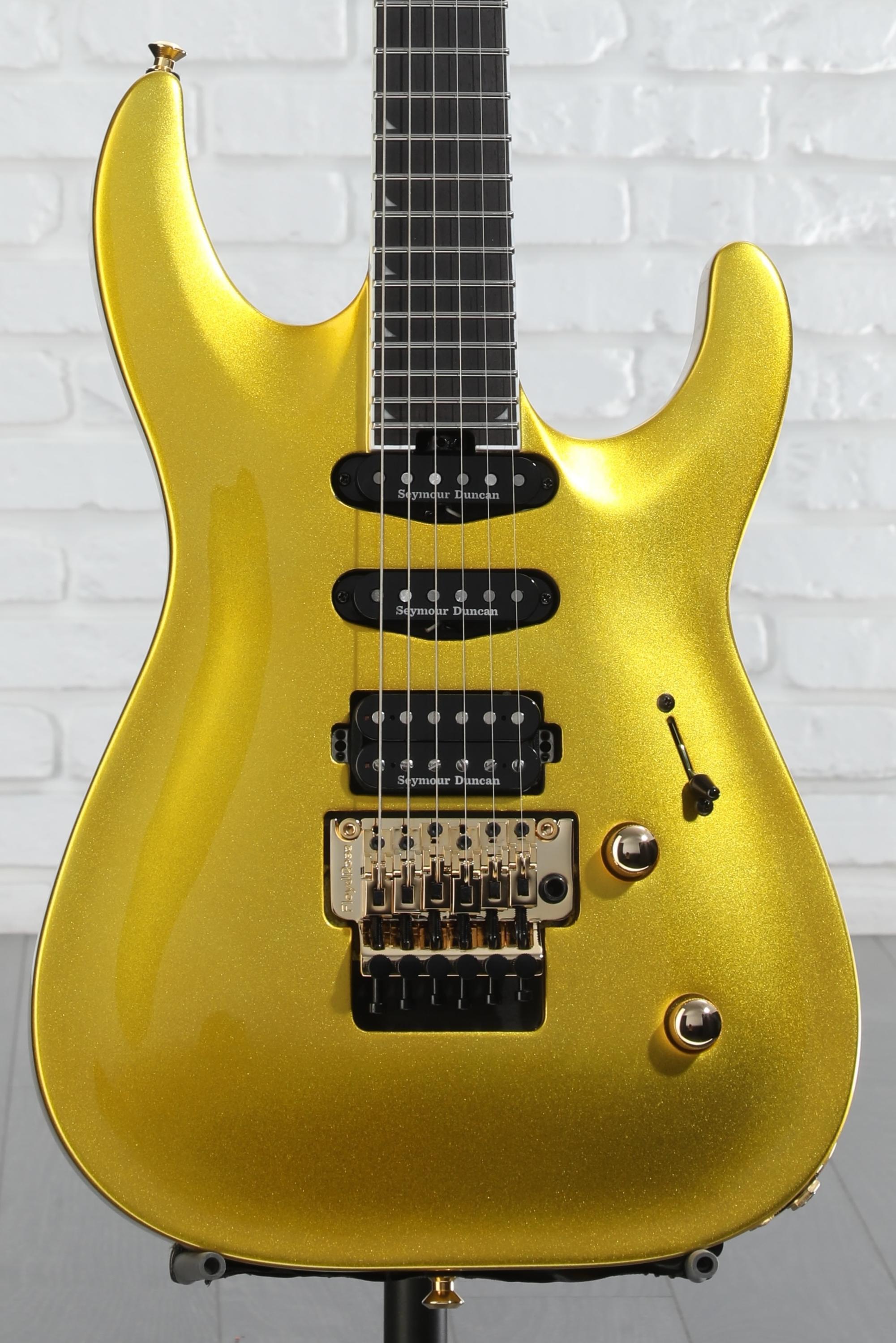 【超美品】Jackson ProPlus SOLOIST SLA3 EMG搭載 Jackson Pro Plus Series Soloist SLA3 Electric Guitar - Gold