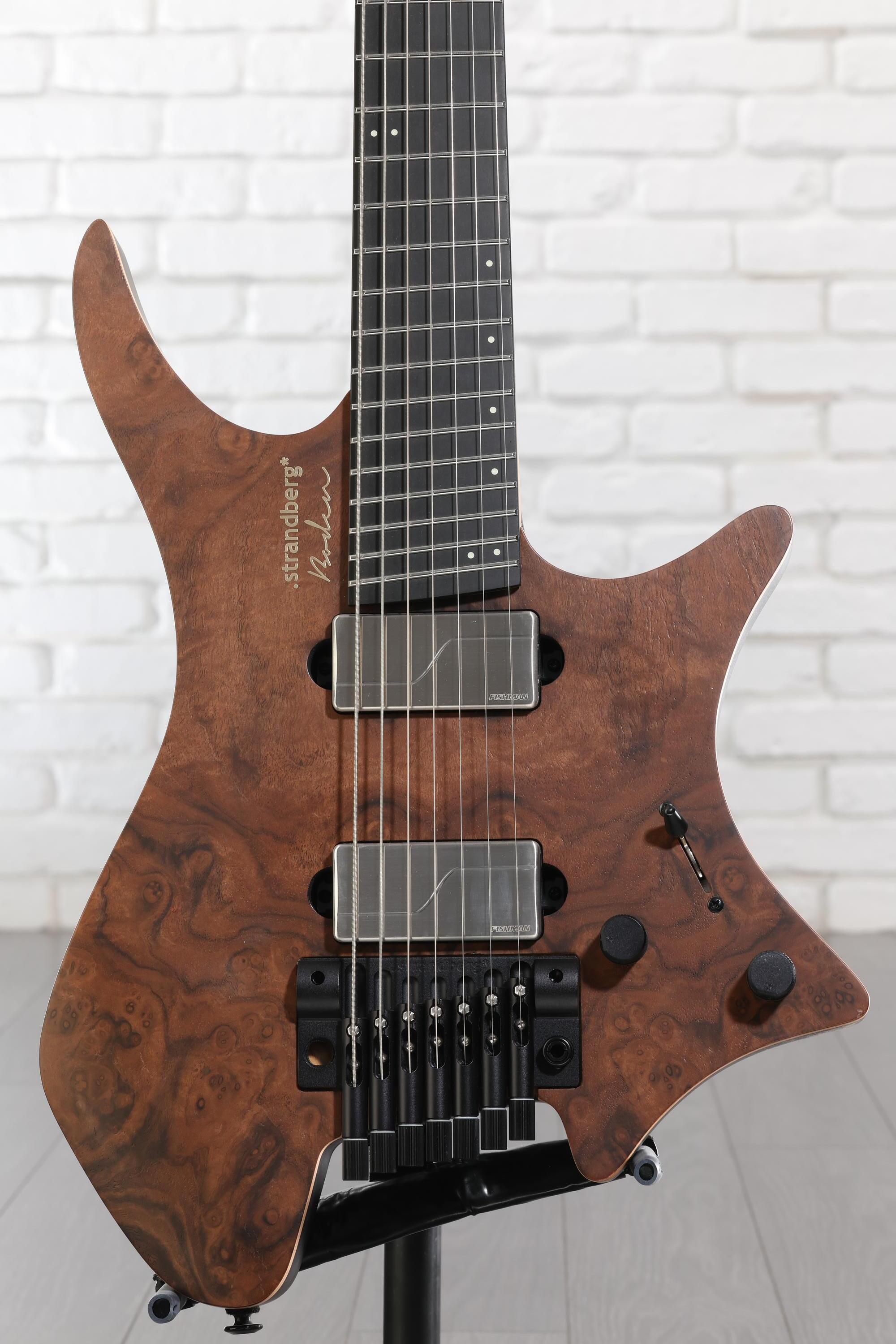 Strandberg Boden Prog NX 7 Electric Guitar - Natural Walnut Burl