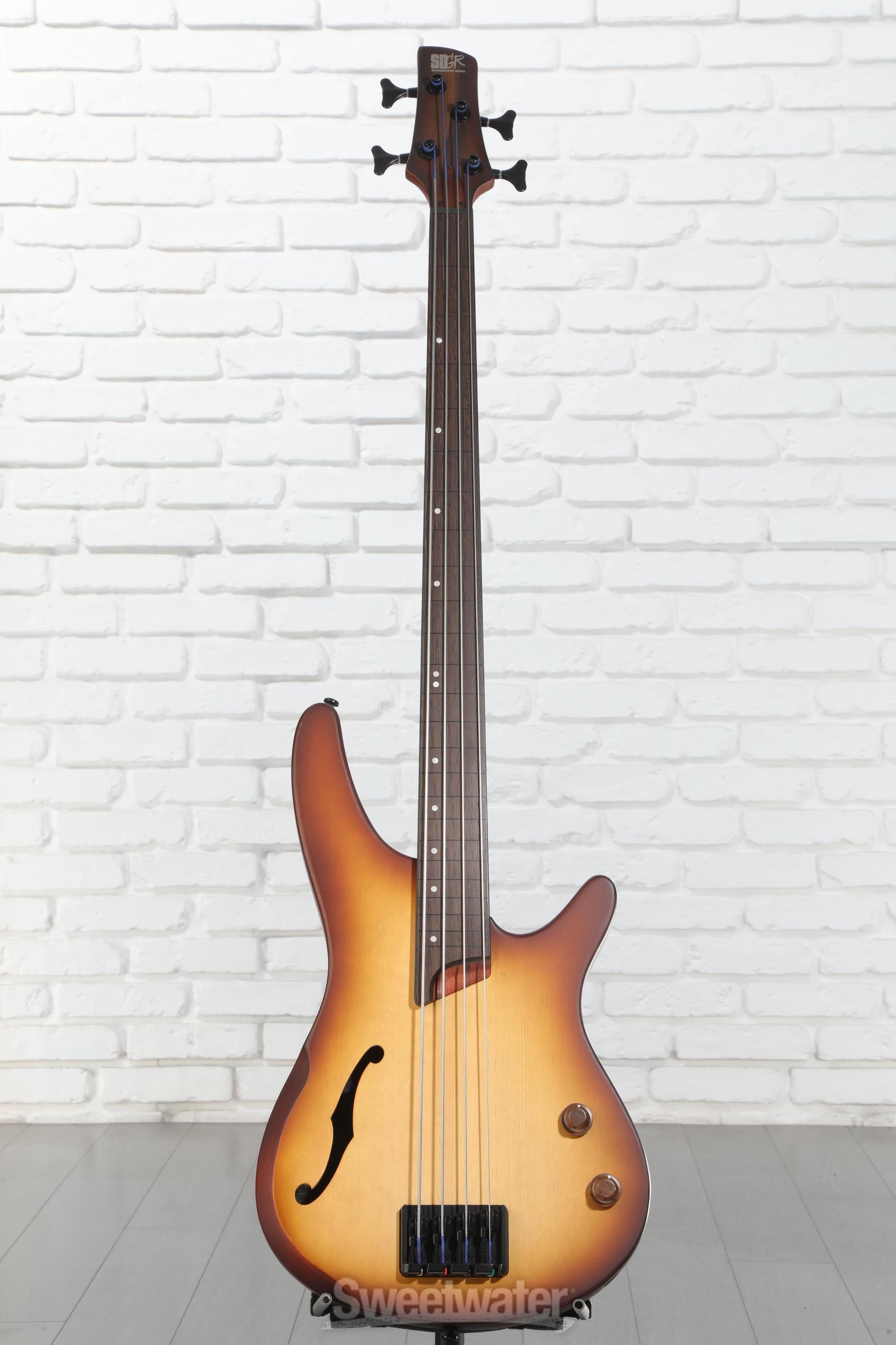 Ibanez SRH500F Fretless Bass Guitar - Natural Browned Burst