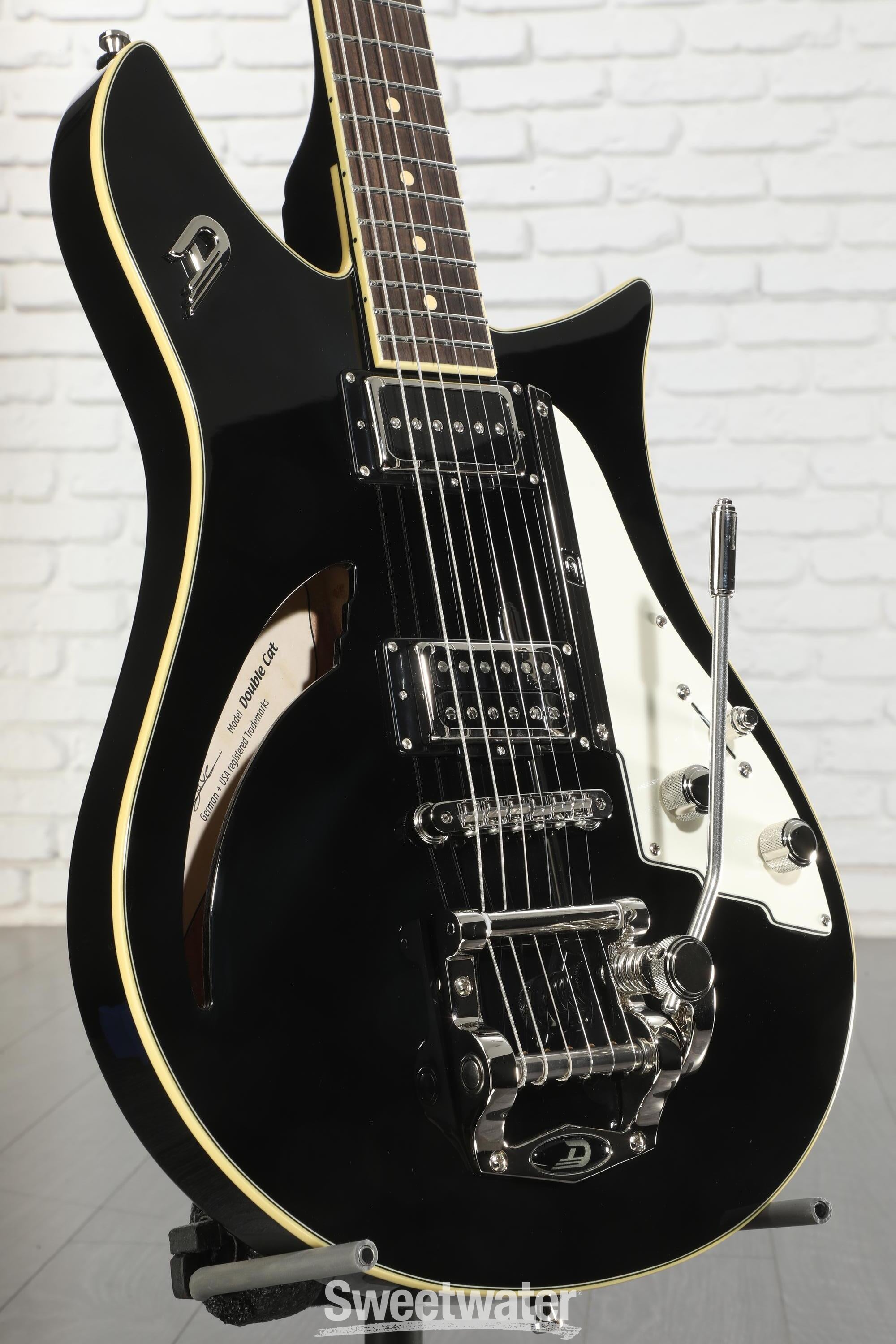 Duesenberg Double Cat Electric Guitar - Black | Sweetwater
