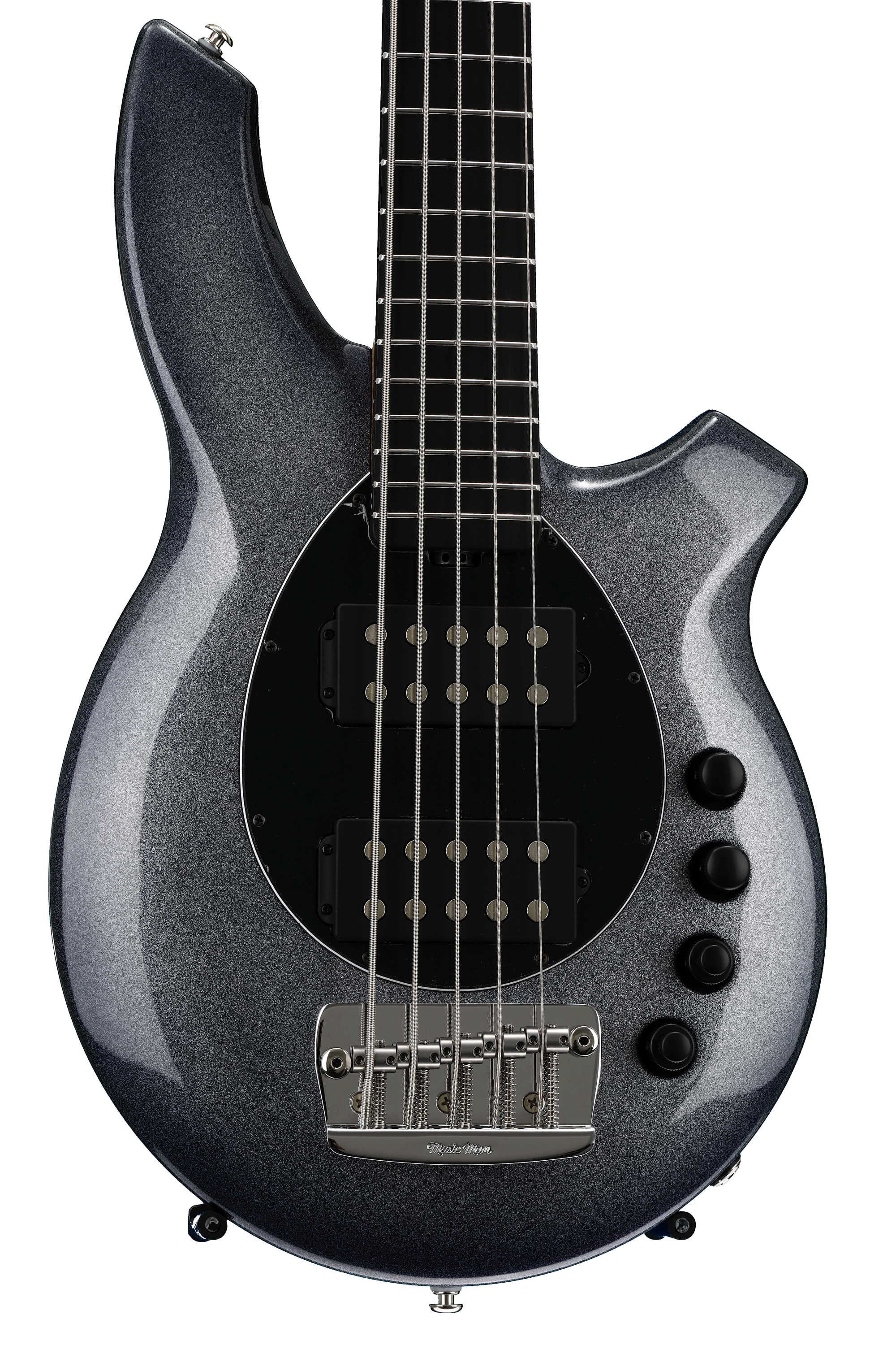 Ernie Ball Music Man Bongo 5 HH - Starry Night, Matching Headstock