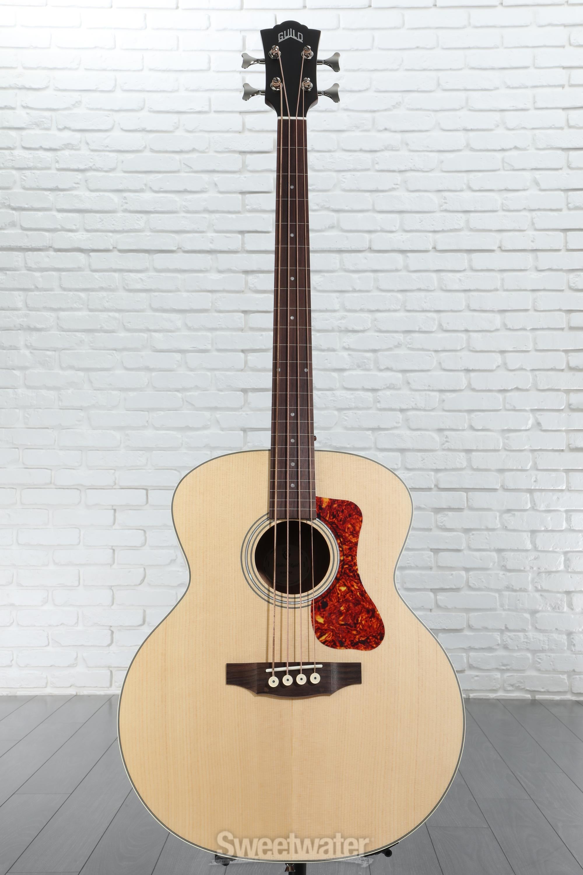 ベース Guild / B-240EF FRETLESS NATURAL Guild B-240EF Fretless Concert Acoustic-electric Bass Guitar