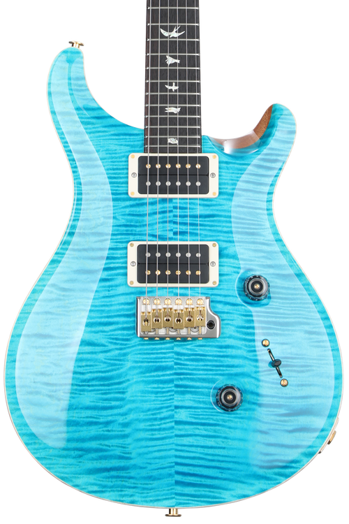 PRS Custom 24 10-Top Electric Guitar - Carroll Blue | Sweetwater
