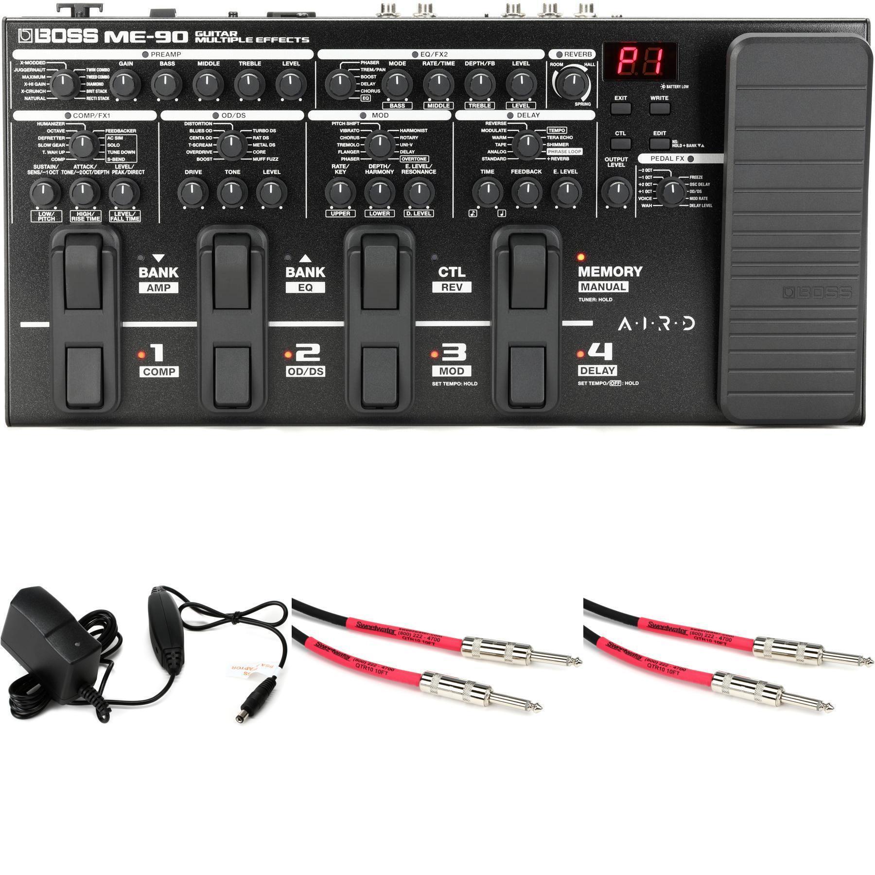 Boss ME-90 Guitar Multi-effects Pedal Cable Bundle | Sweetwater