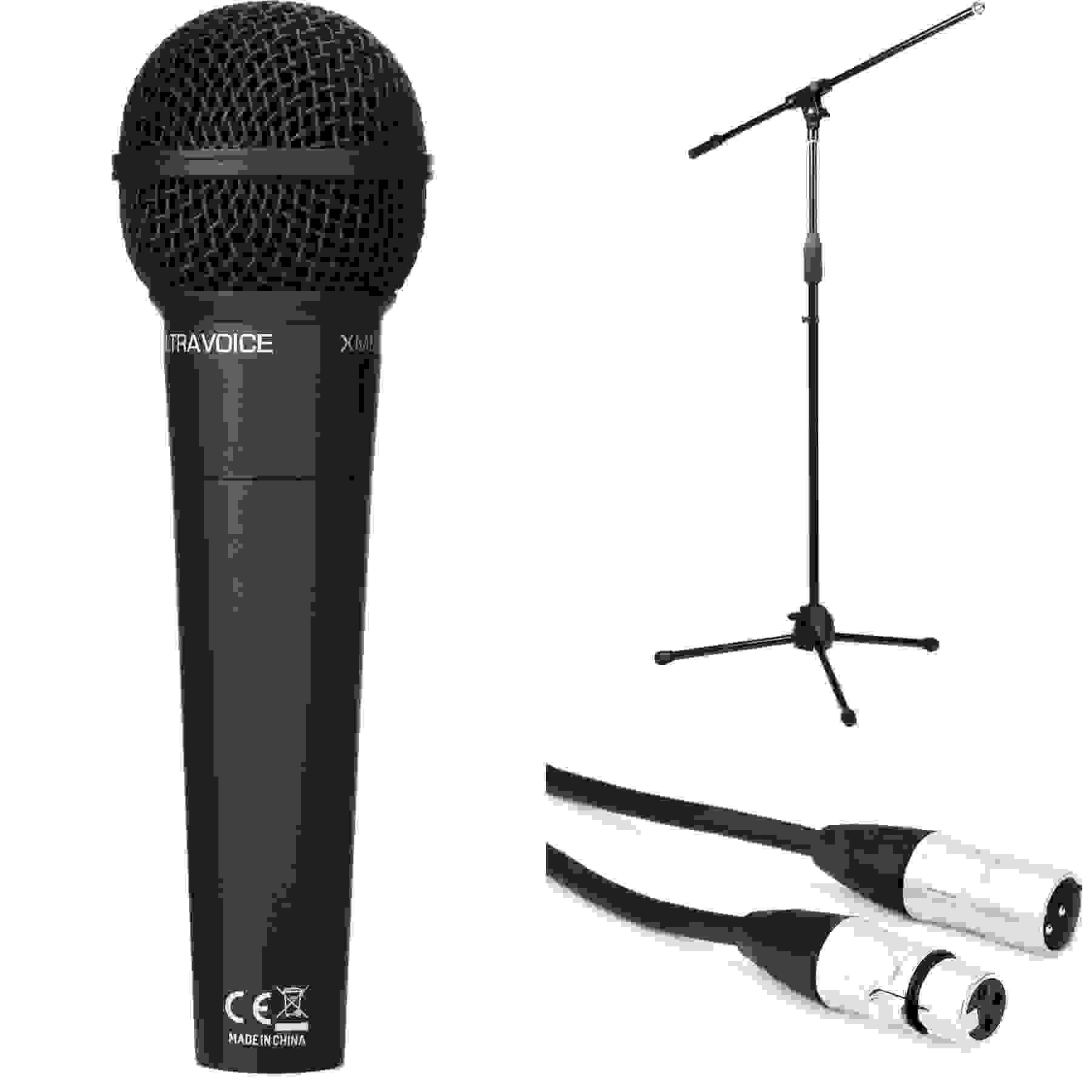 Behringer XM8500 Cardioid Dynamic Vocal Microphone Bundle with Stand