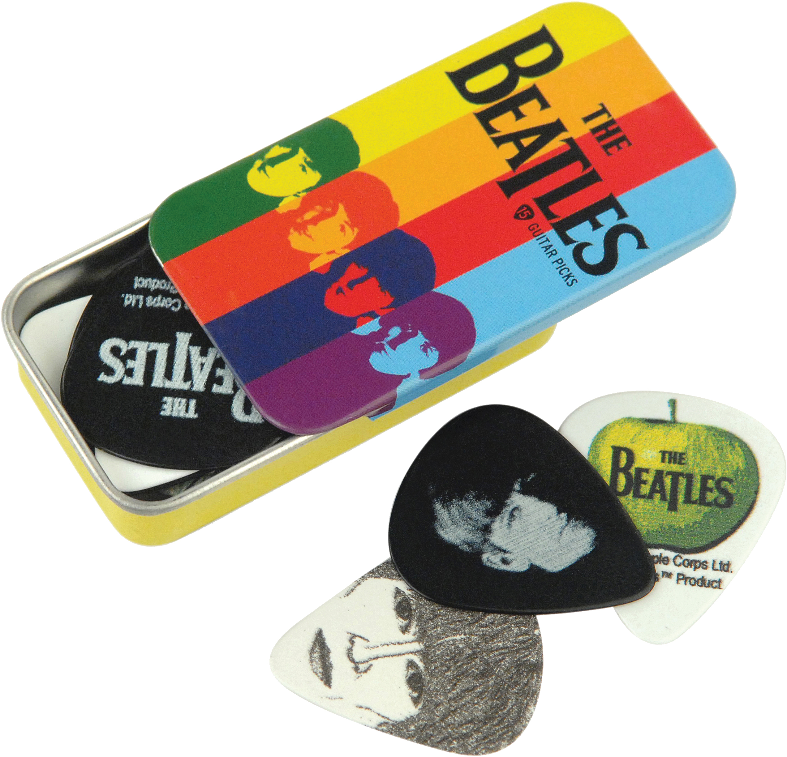 D'Addario The Beatles Stripes Pick Tin - Medium