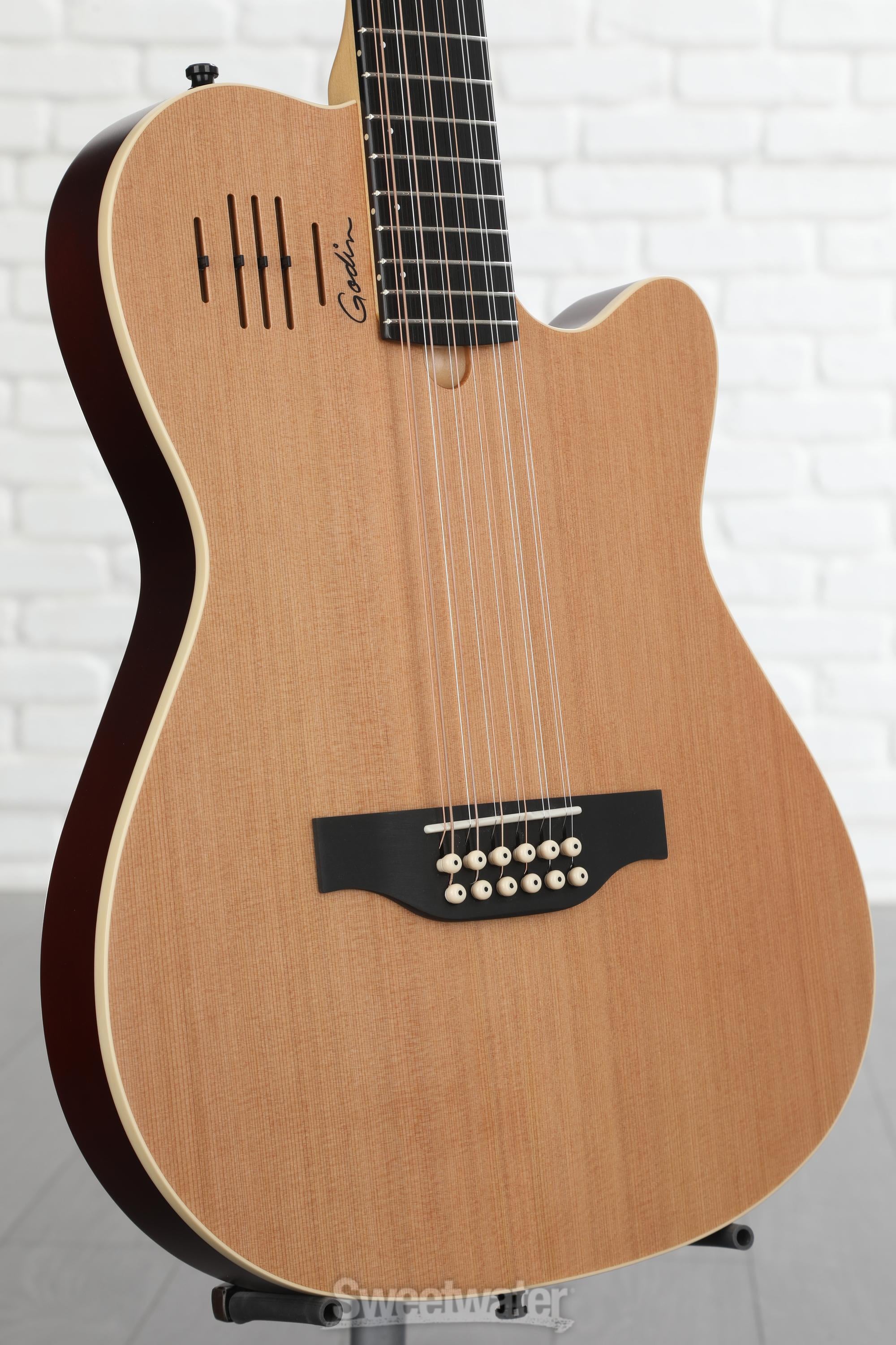 Godin A12 12 String Acoustic Electric Guitar Natural Reviews Sweetwater