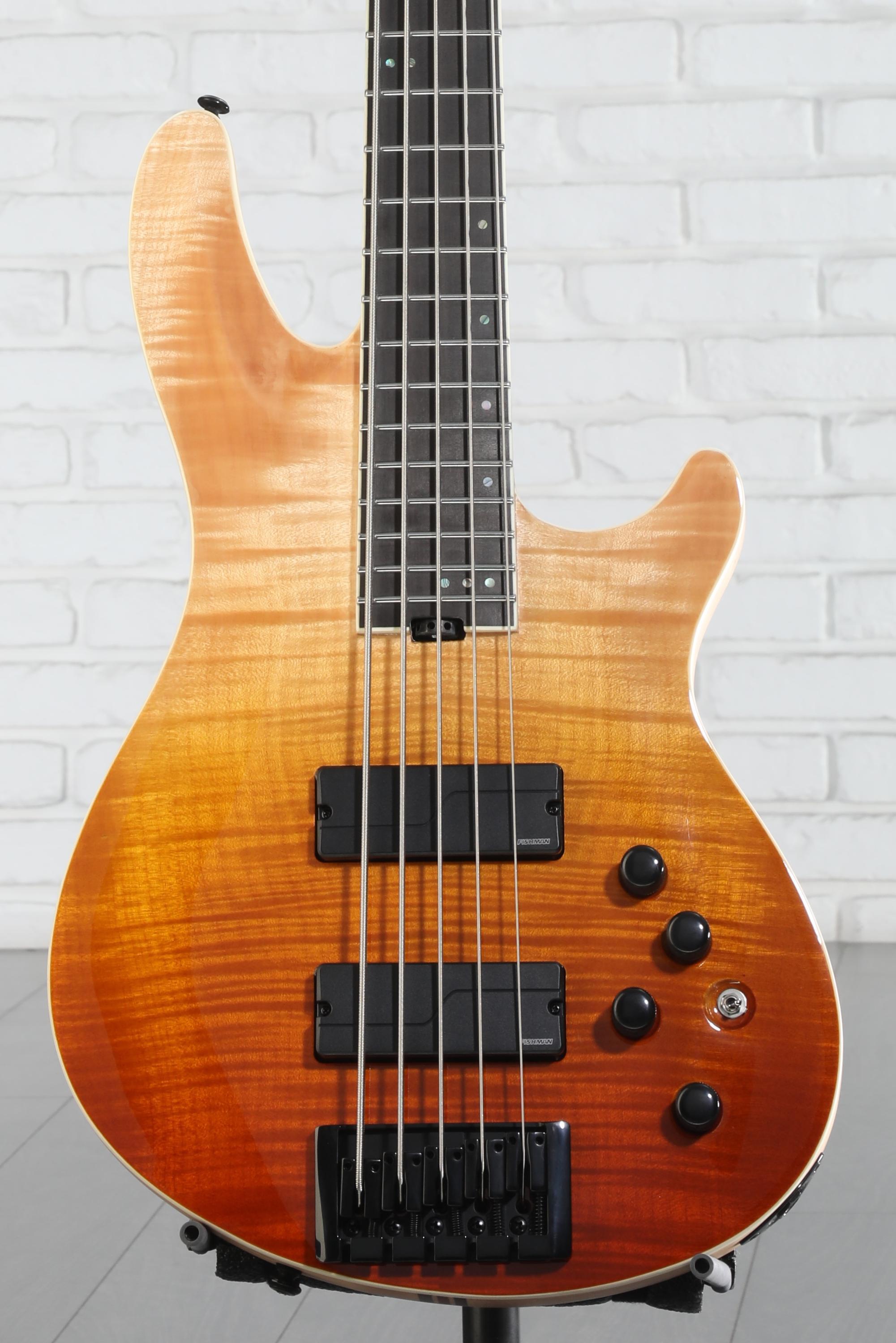 Schecter SLS Elite-5 Bass Guitar - Antique Fade Burst | Sweetwater