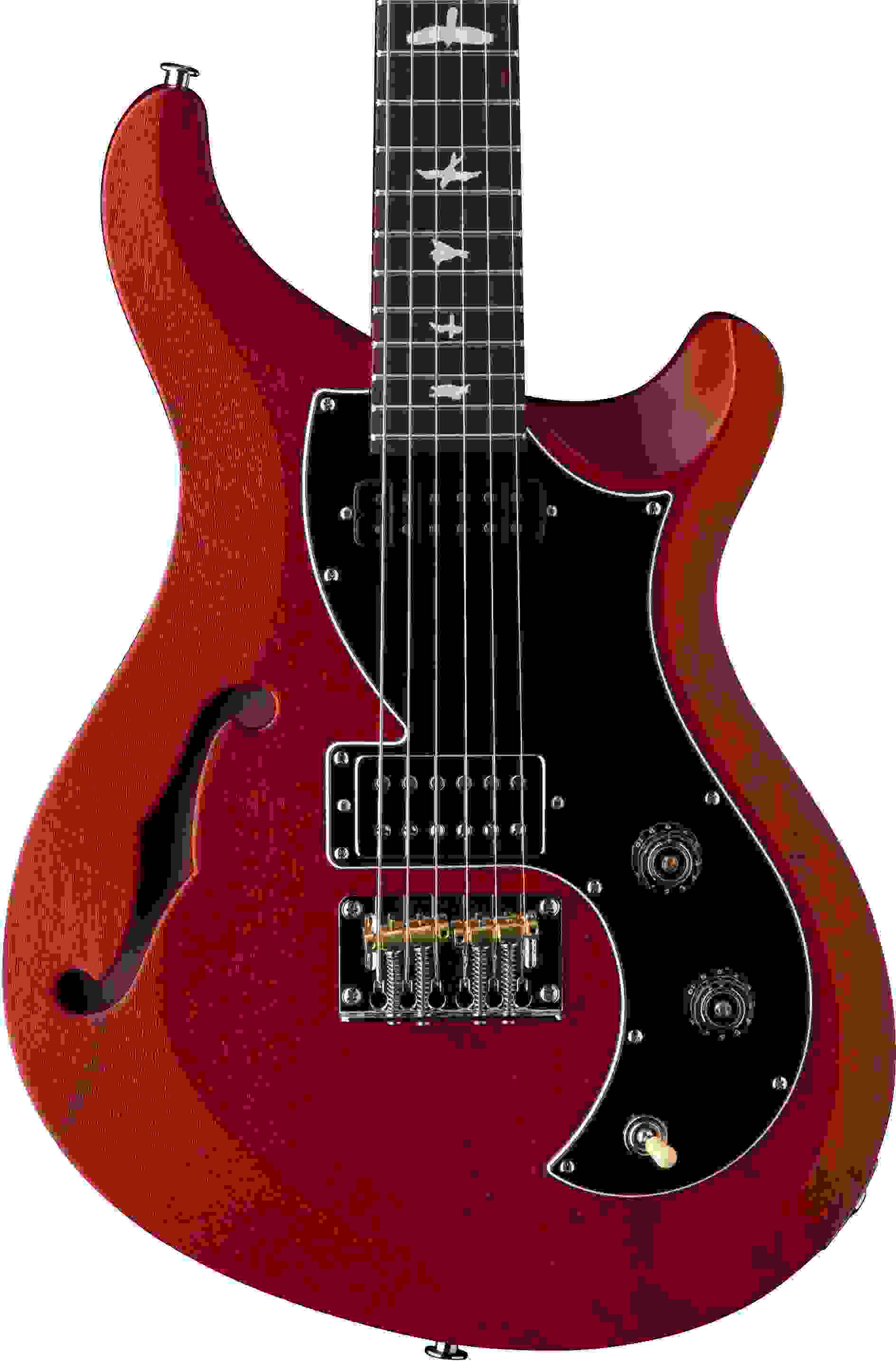 PRS S2 Vela SemiHollow Satin Electric Guitar Vintage Cherry Satin