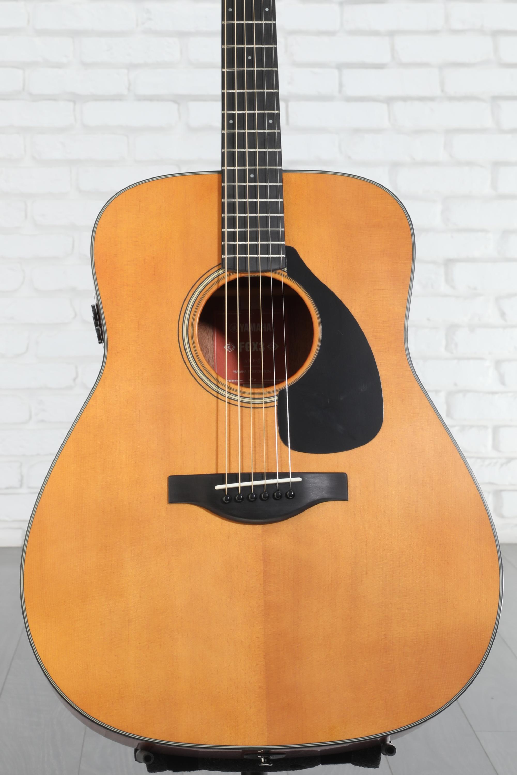 ギター YAMAHA FGX3 Yamaha Red Label FGX3 Acoustic Guitar - Natural | Sweetwater