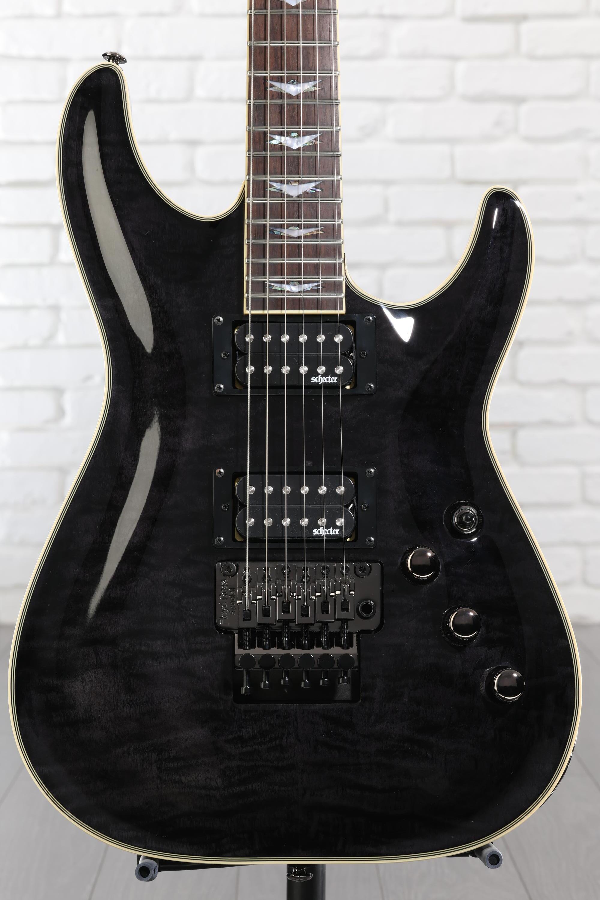 Schecter Omen Extreme-6 FR Electric Guitar - See-Thru Black