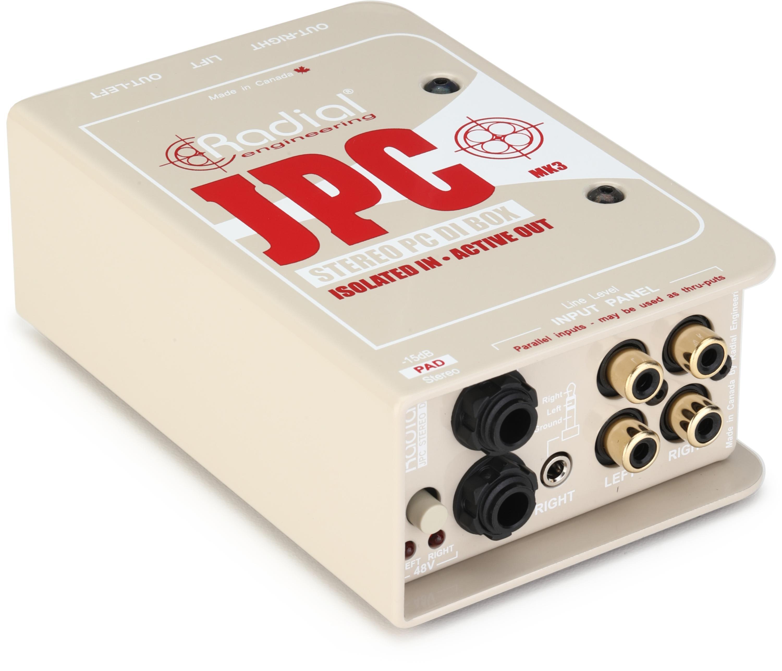 Radial J48 1-channel Active 48v Direct Box | Sweetwater