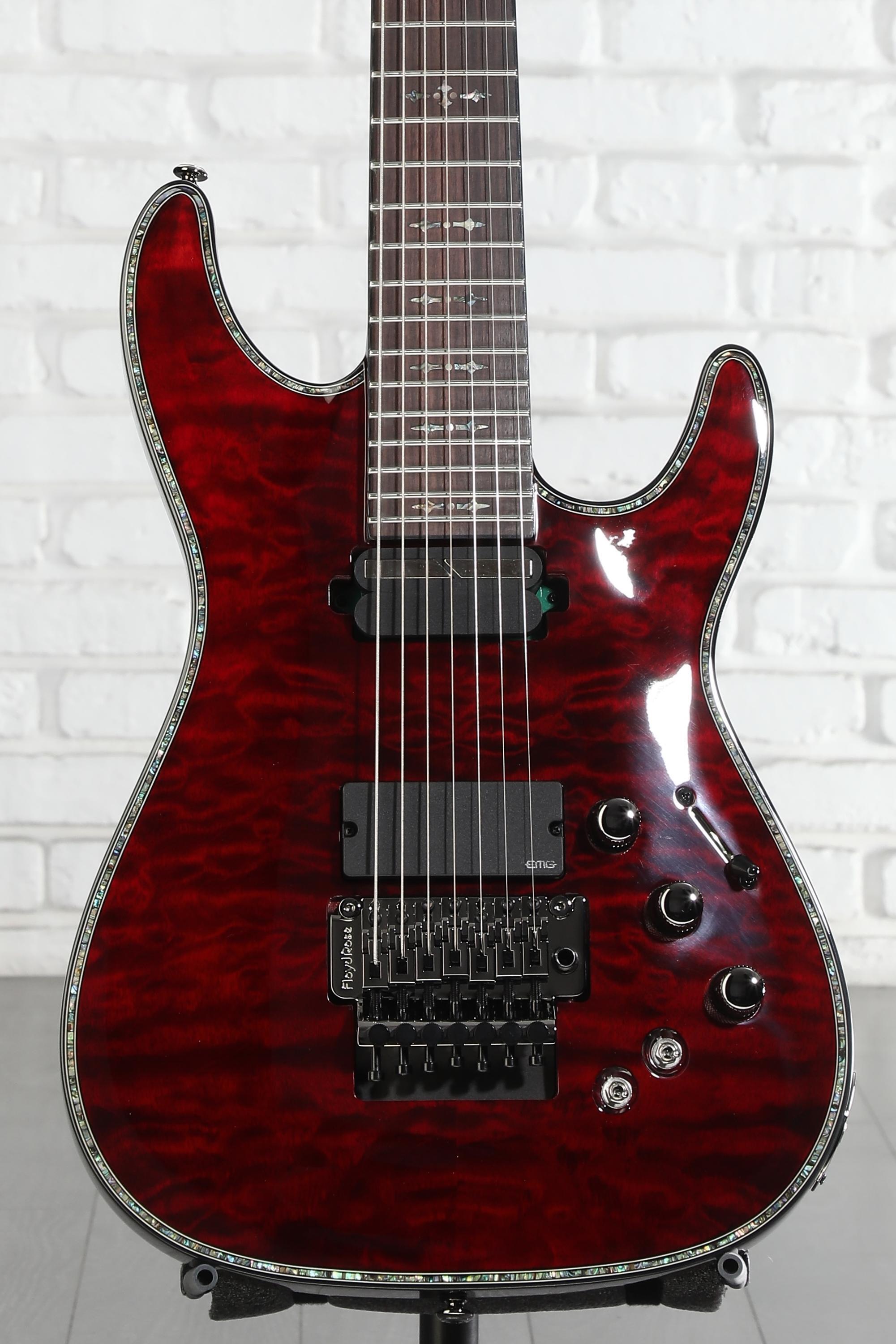 Schecter Hellraiser C-7 FR-S Electric Guitar - Black Cherry