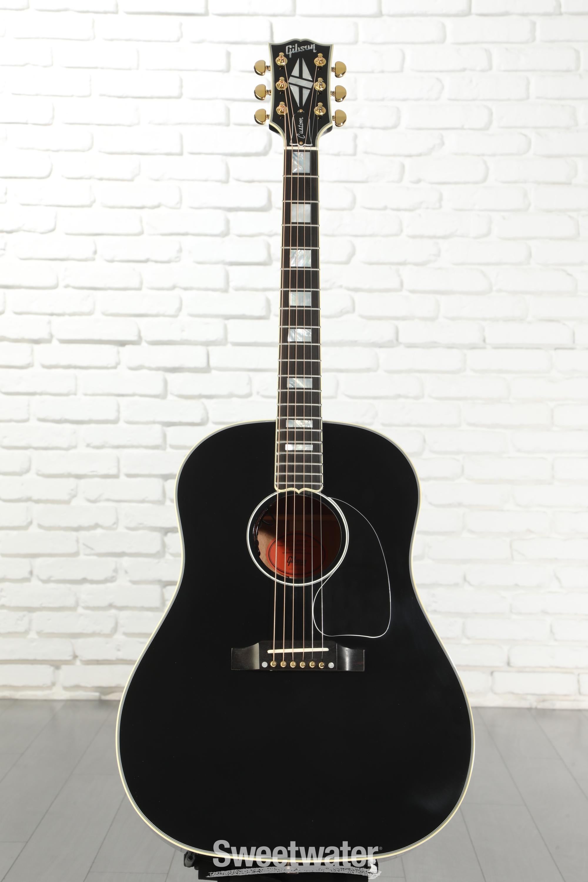 Gibson Acoustic J-45 Custom Acoustic-electric Guitar - Ebony