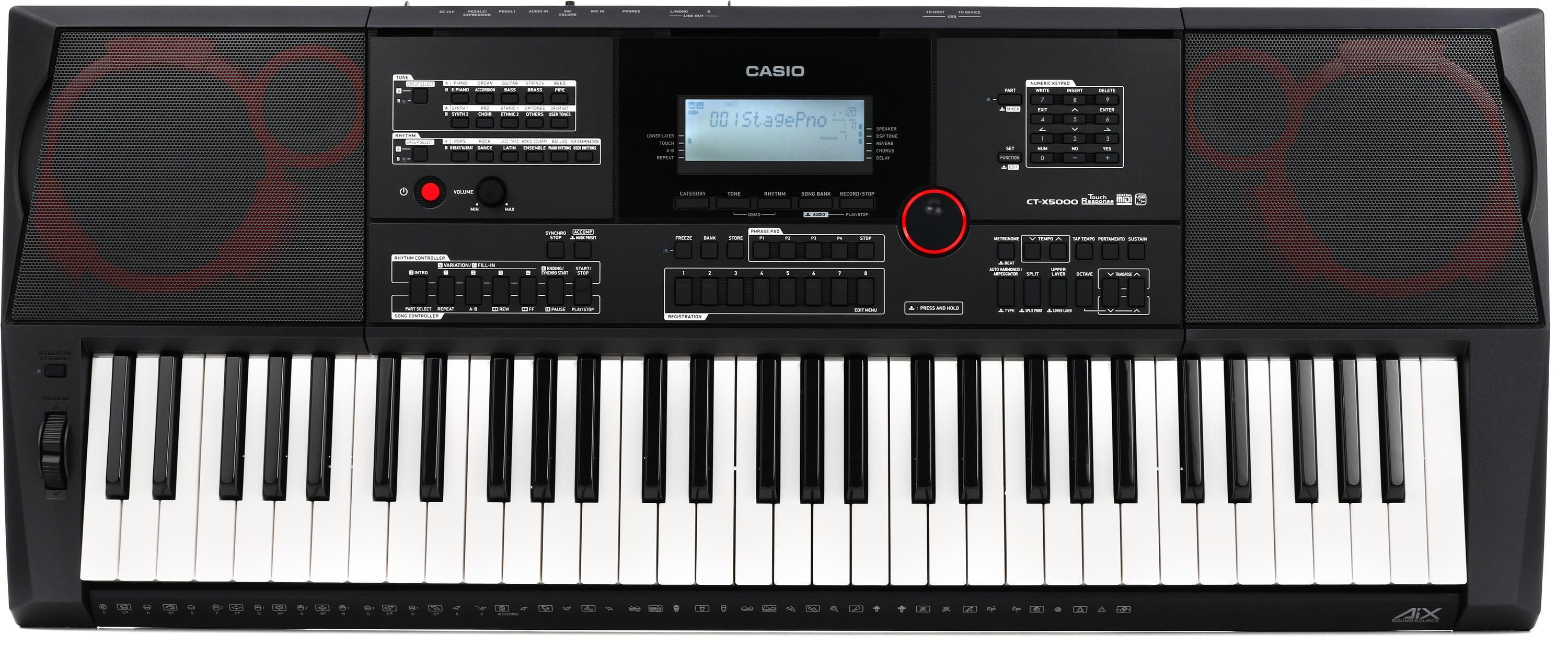 Bundled Item: Casio CT-X5000 61-key Portable Arranger Keyboard
