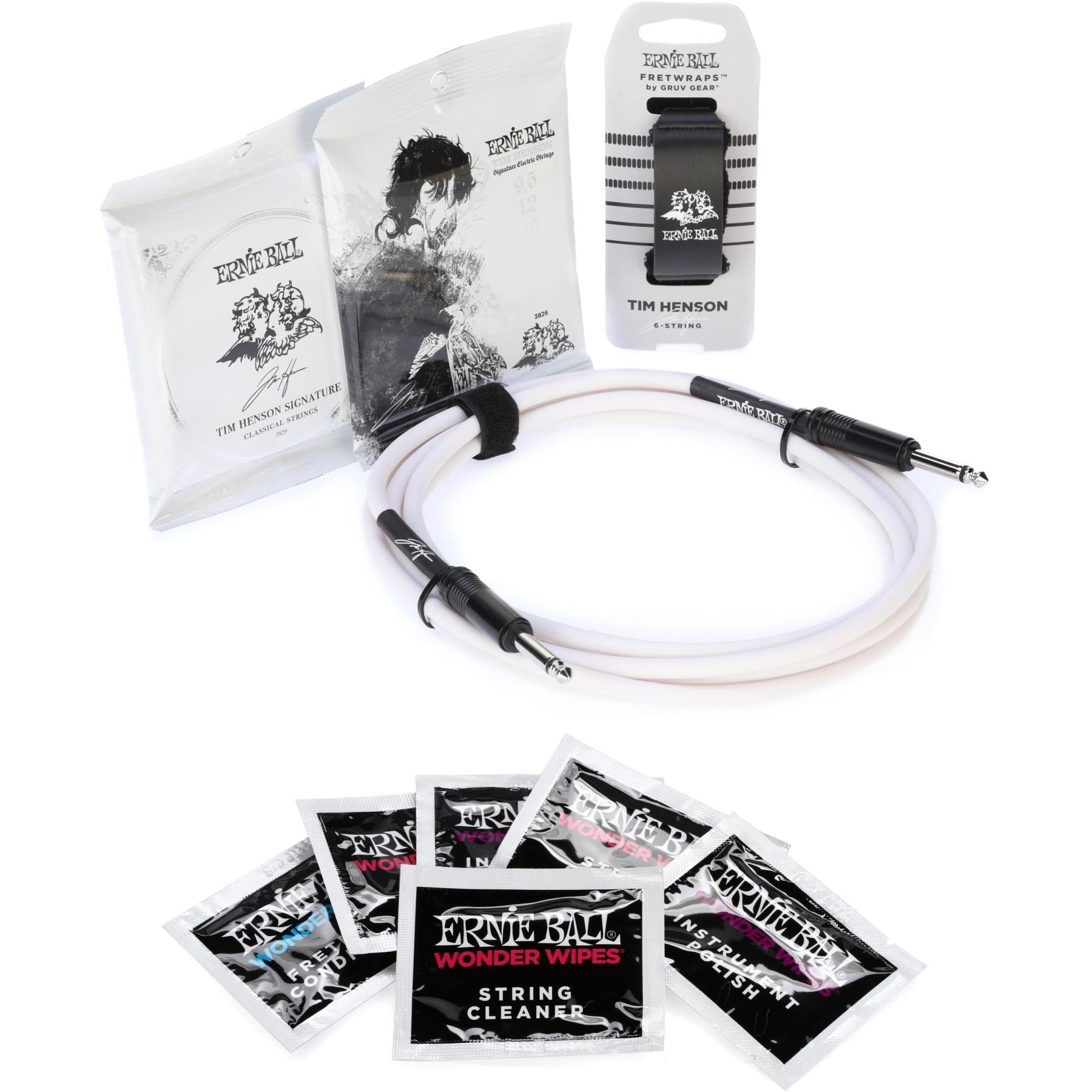 Ernie Ball Tim Henson Signature Bundle Kit with Wonder Wipes Combo