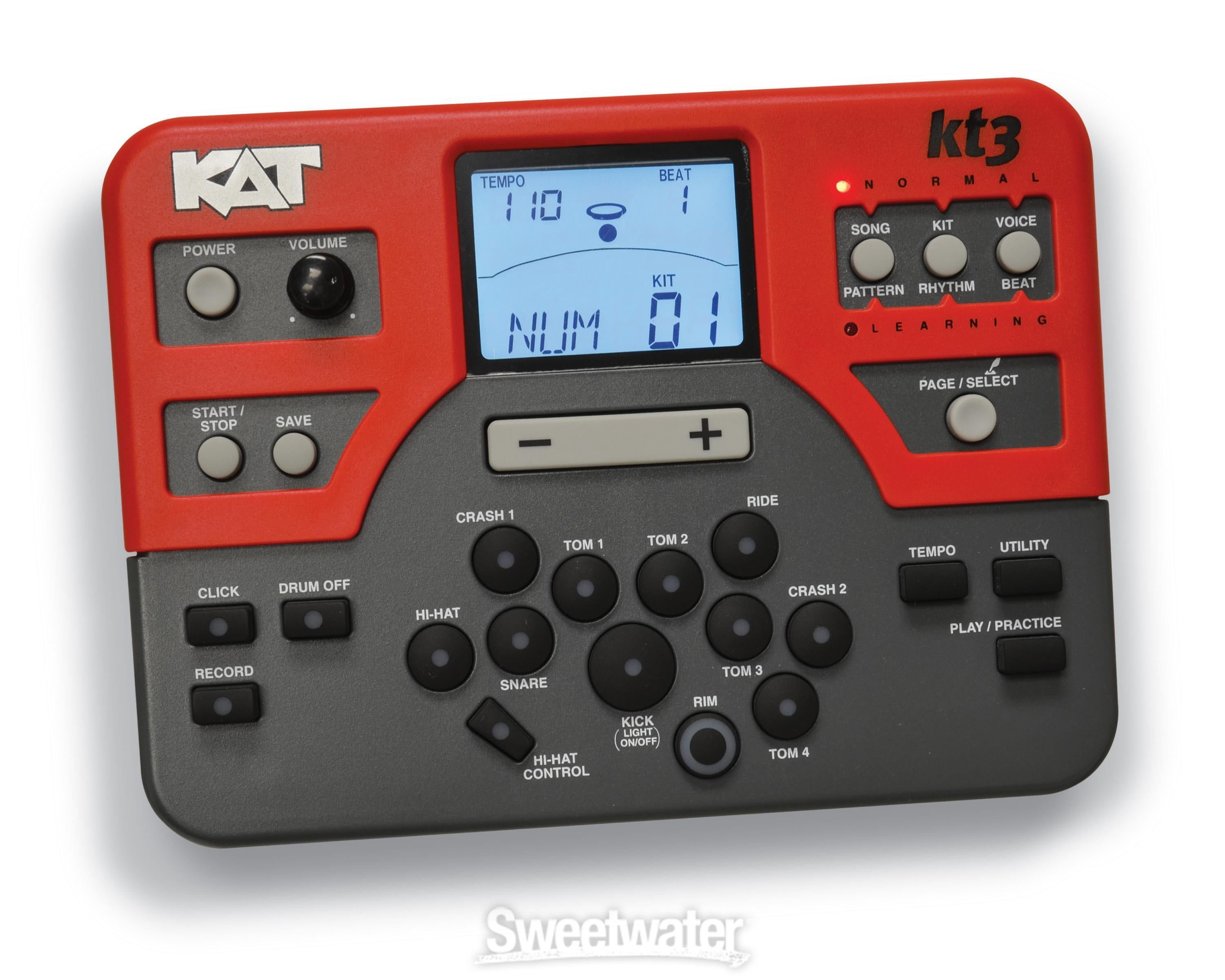 Kat deals electronic drums