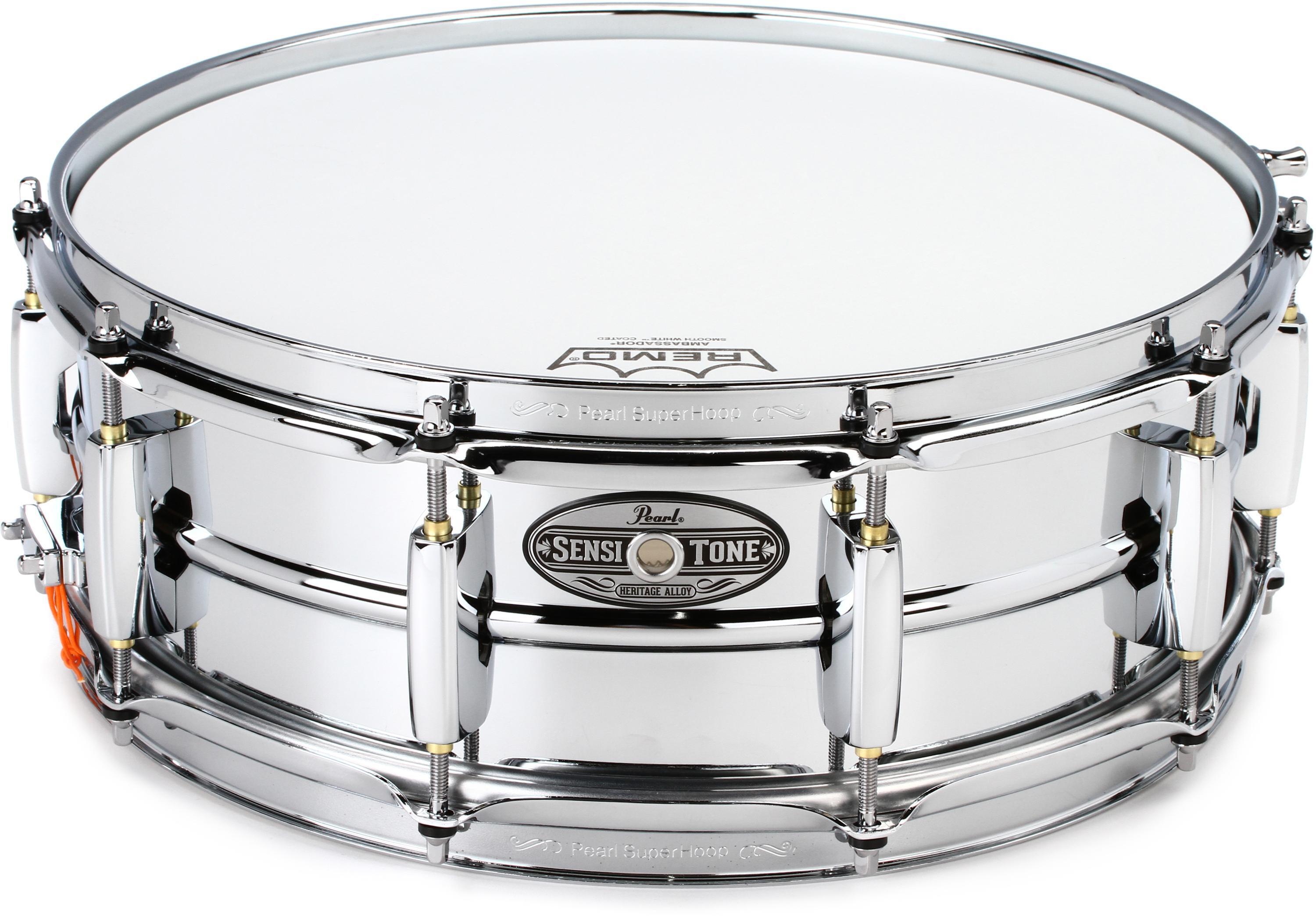 Pearl Sensitone Heritage Steel Alloy Snare Drum - 5 x 14-inch - Polished