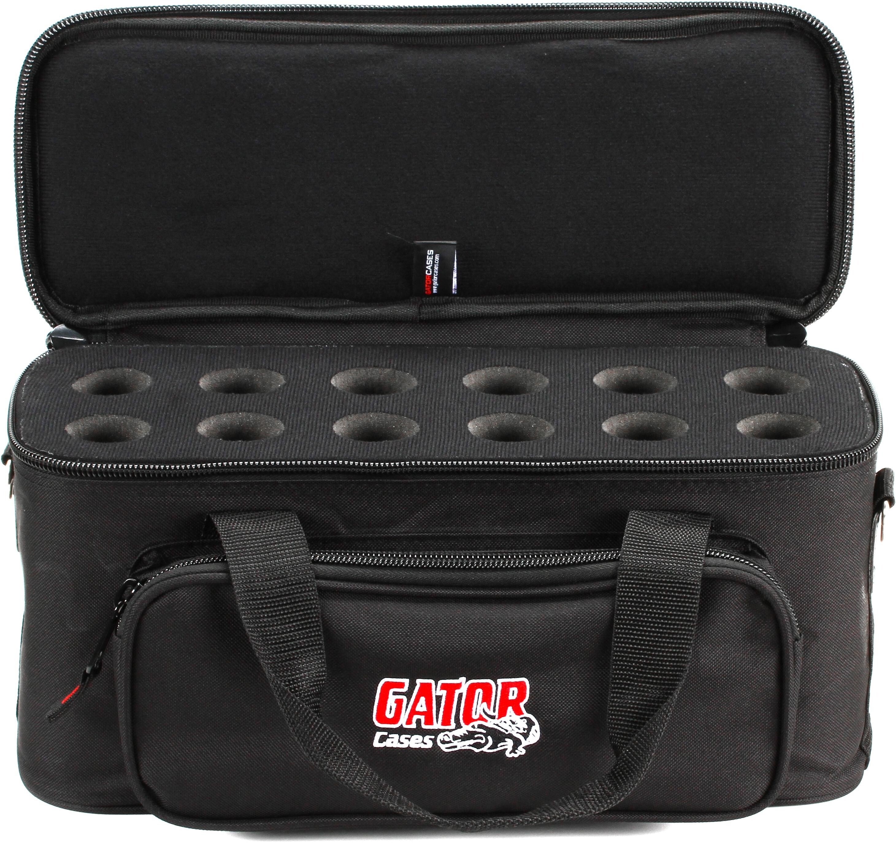 Gator GM-12B Padded 12 Microphone Bag