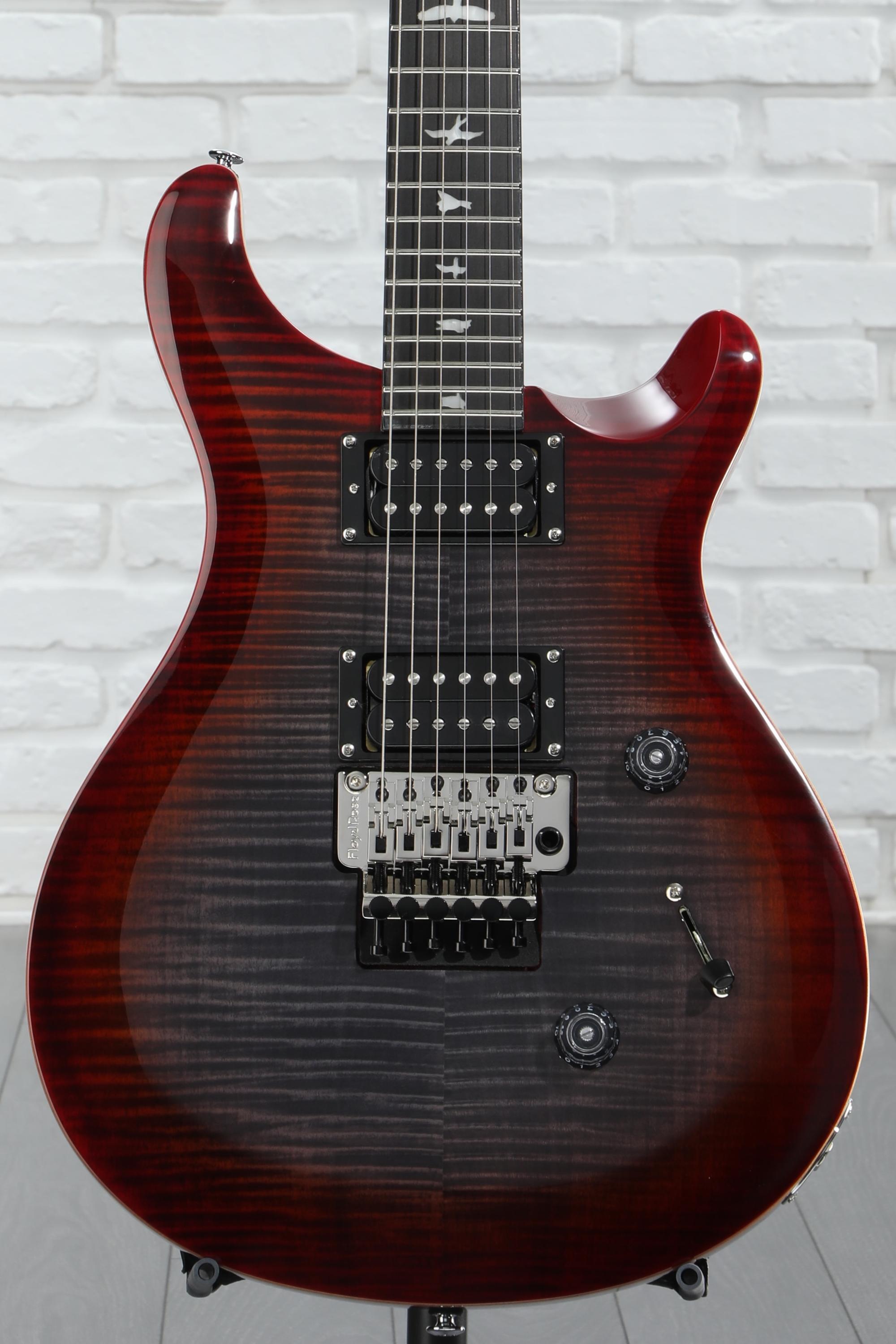 PRS SE Custom 24 Floyd Electric Guitar - Charcoal Burst