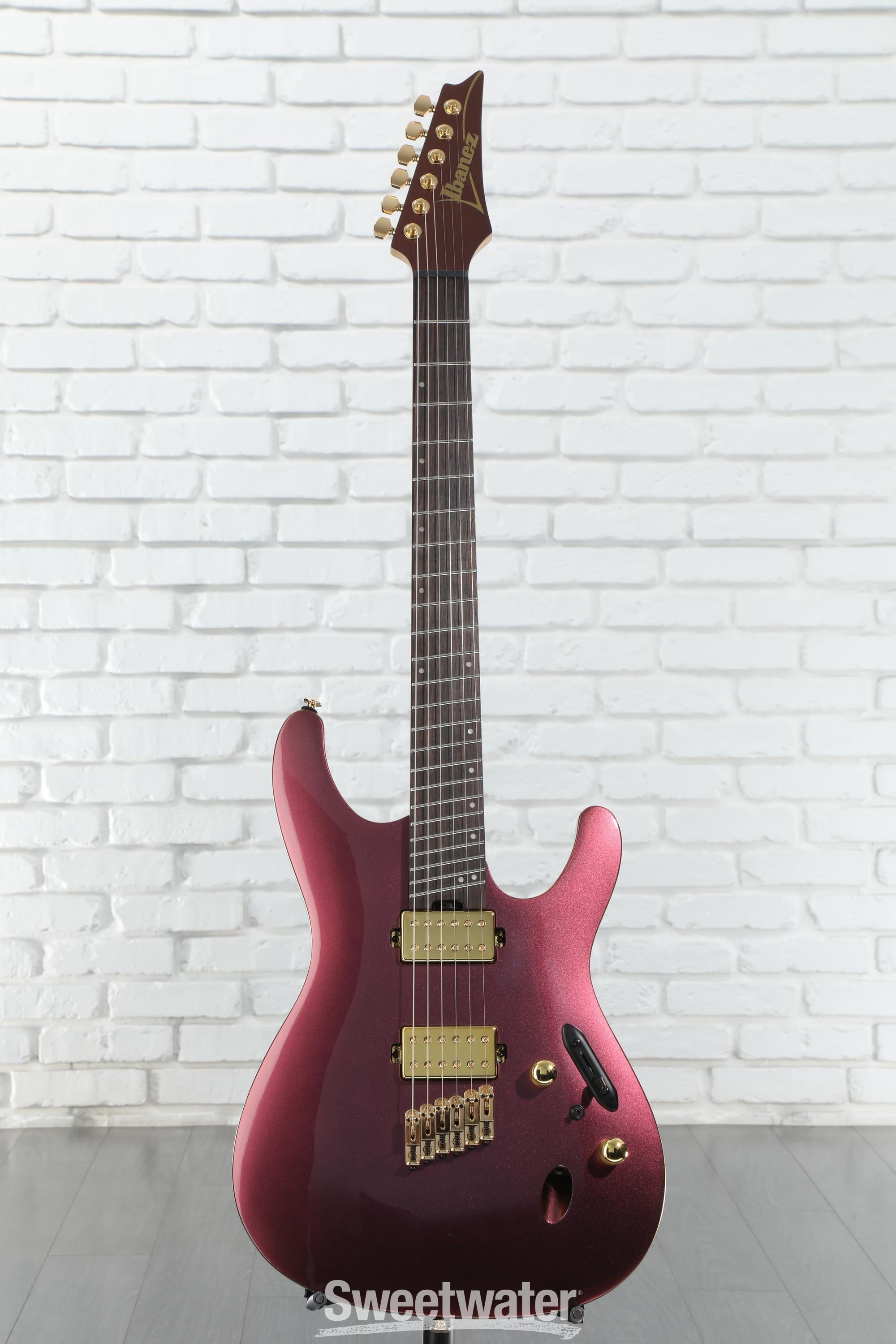 国内外の人気 Lab Design Axe Ibanez SML721 Gold Rose - Guitar Electric ギター