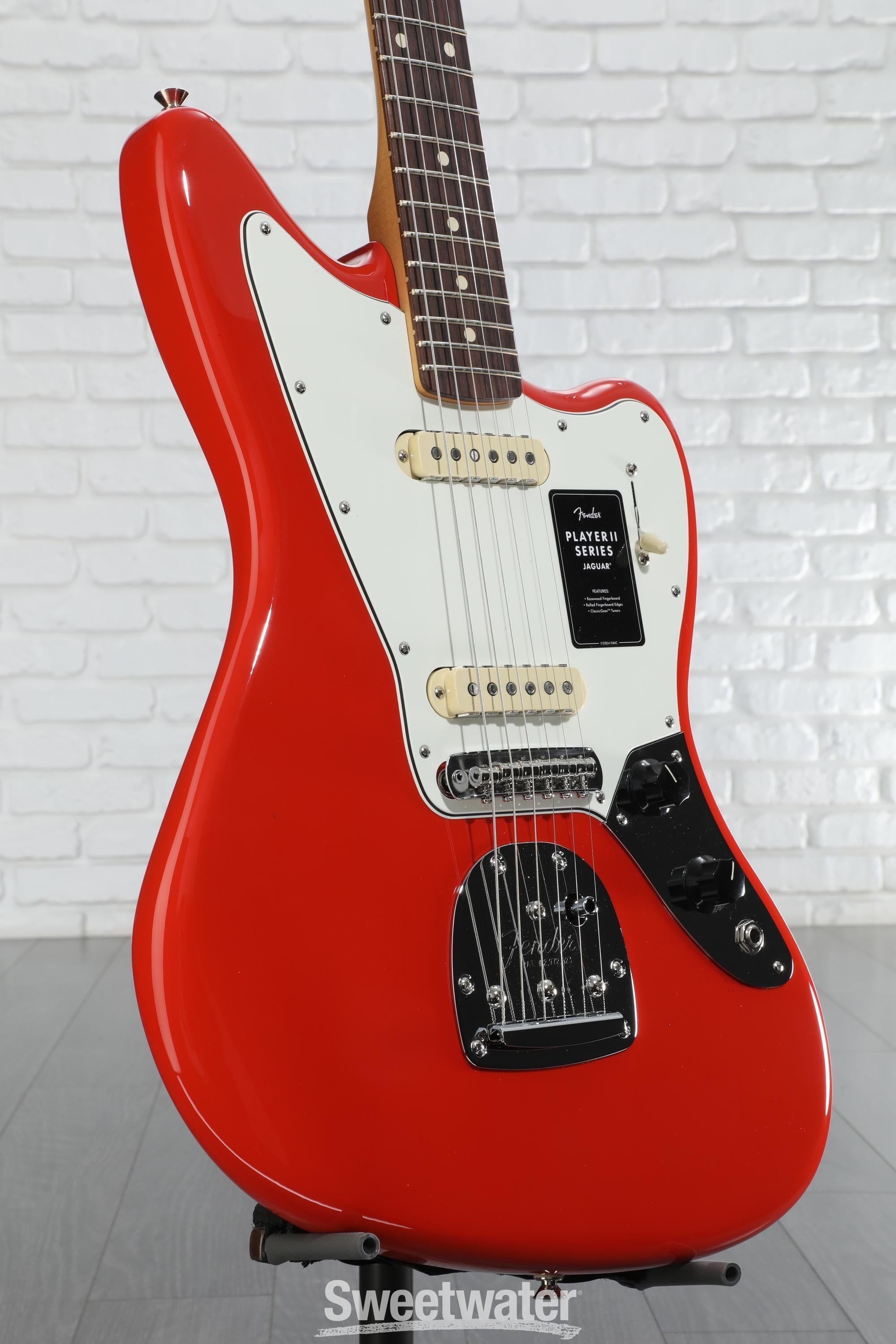 Fender Player II Jaguar Electric Guitar - Coral Red | Sweetwater