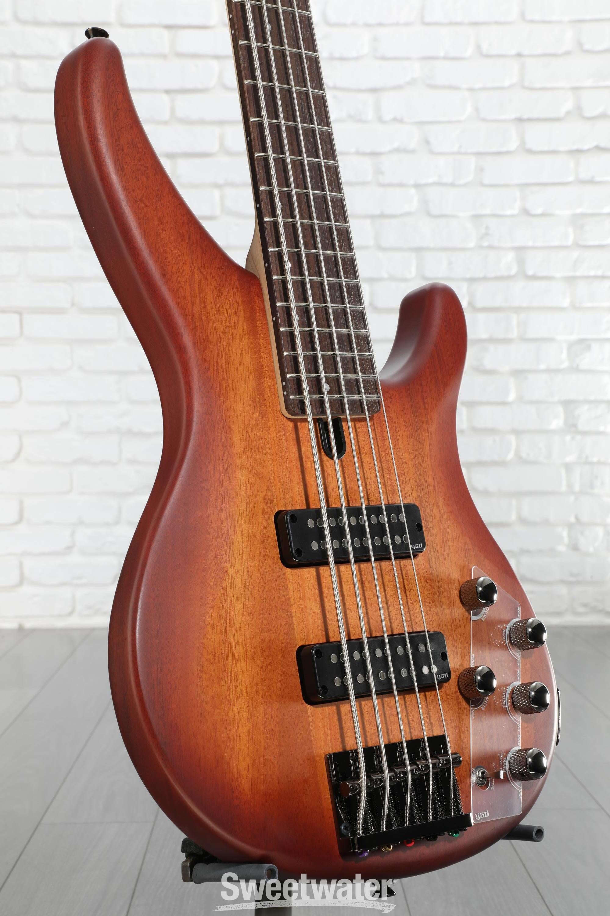Yamaha TRBX505 5-string Bass Guitar - Brick Burst | Sweetwater