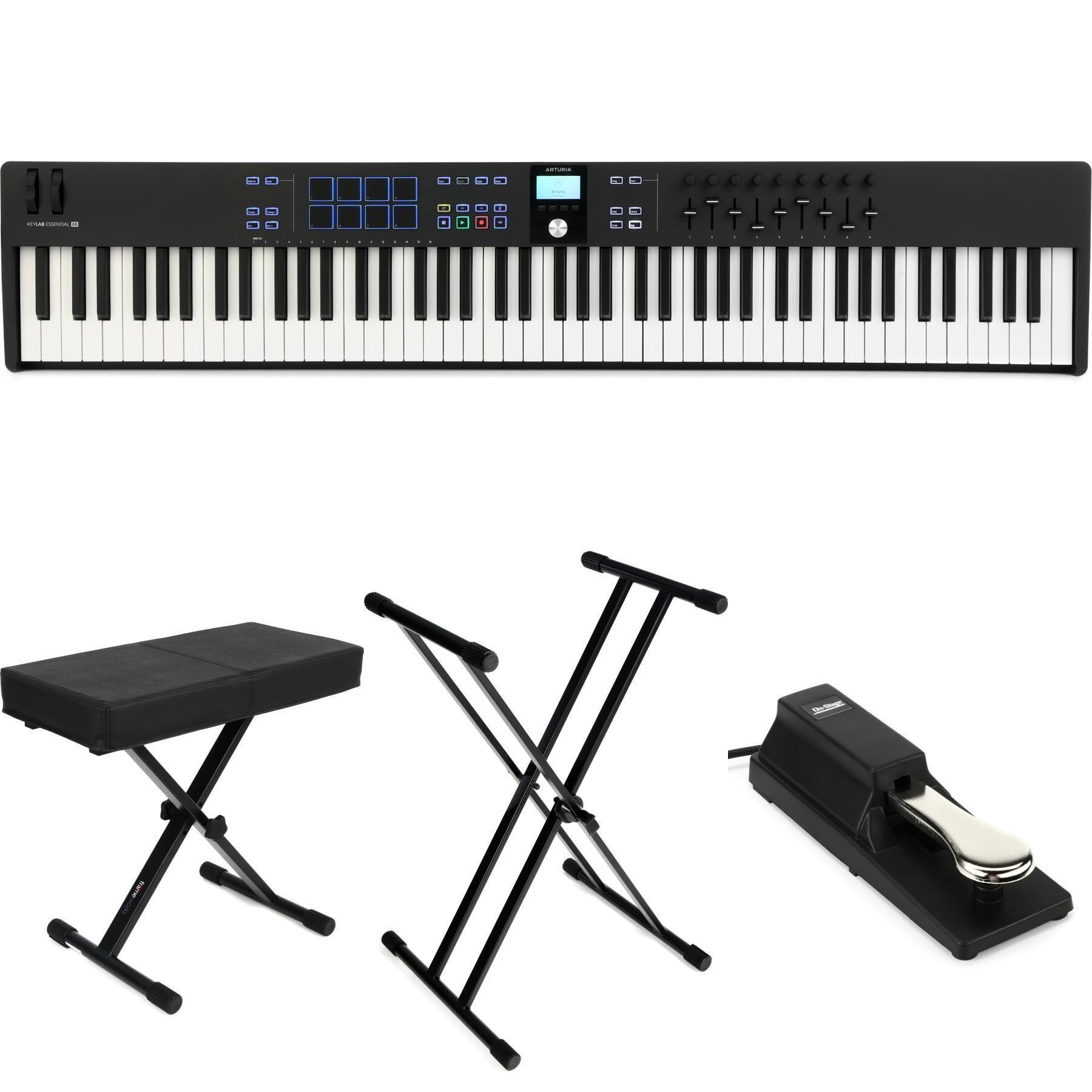 Arturia KeyLab Essential mk3 88-key Keyboard Controller Essentials Bundle -  Black