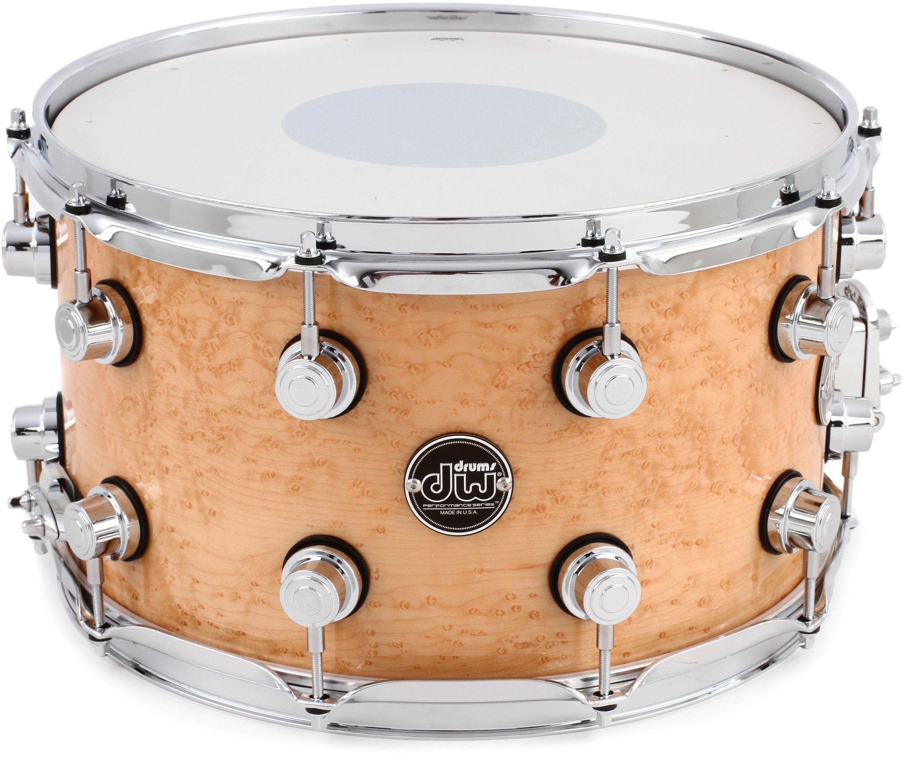 DW Performance Series Exotic Snare Drum - 8 x 14-inch - Birdseye Maple -  Sweetwater Exclusive