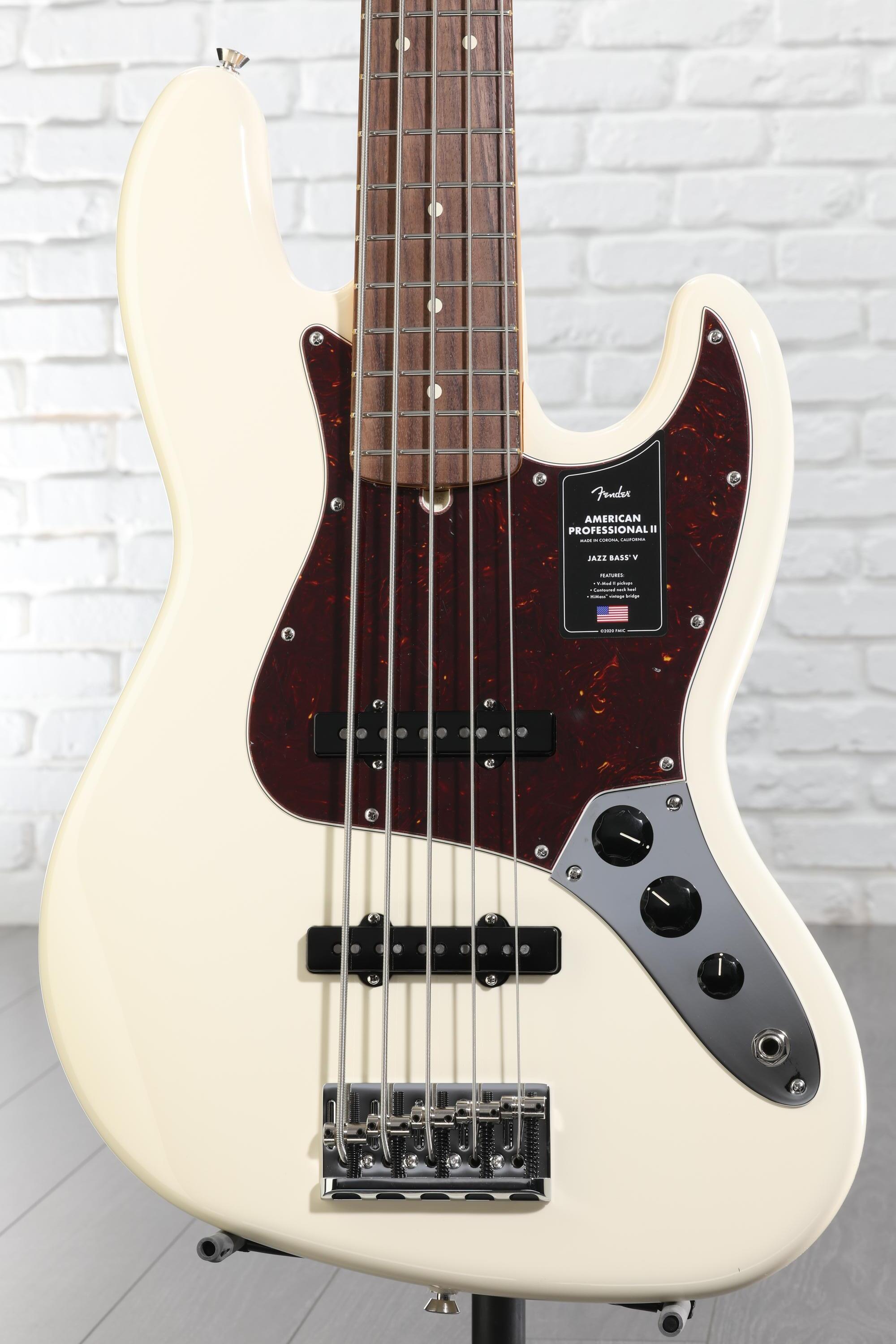 Fender American Professional II Jazz Bass V - Olympic White