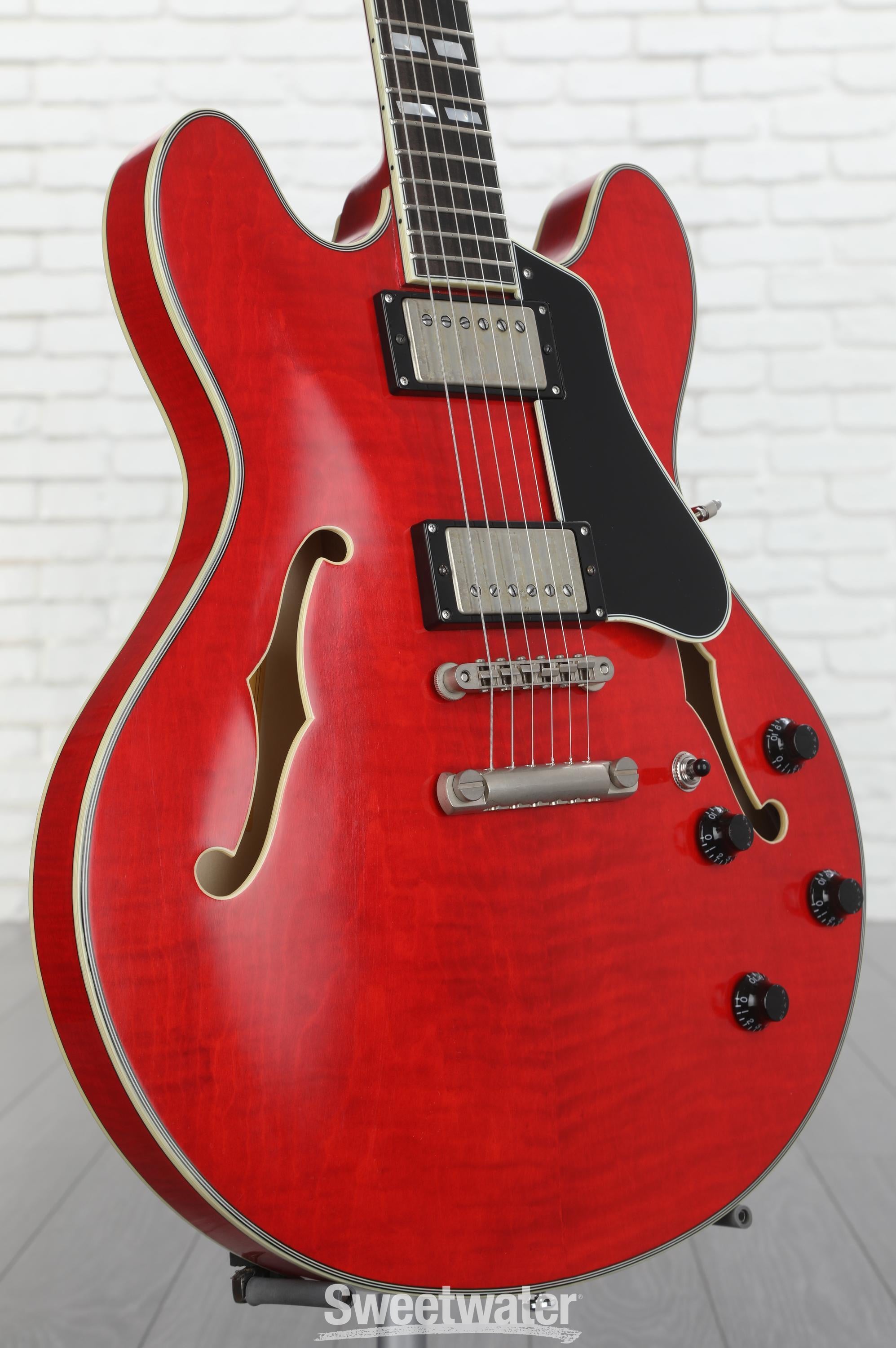 ギター ichigo Eastman Guitars T59/TV-RD Thinline Semi-hollowbody Electric Guitar