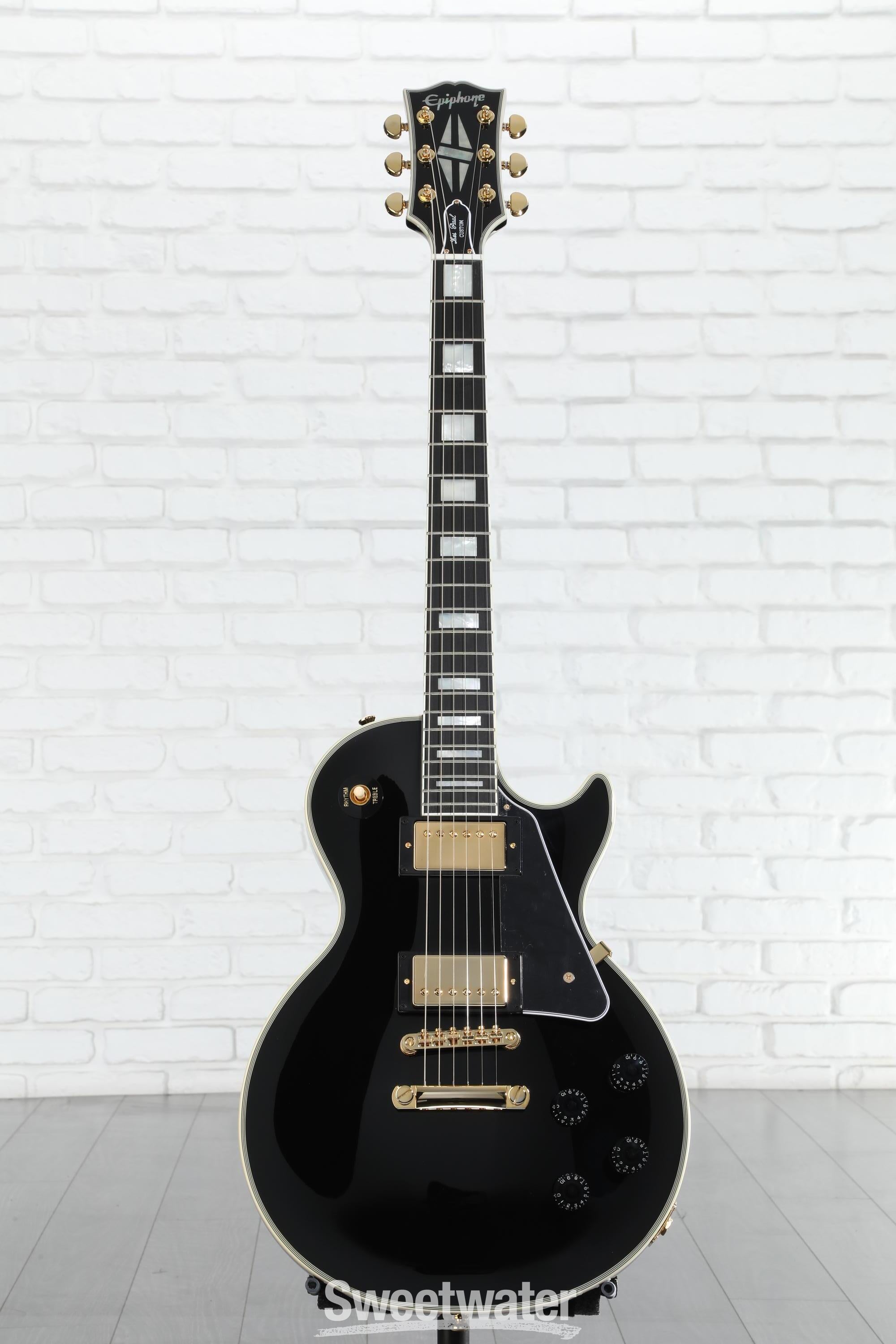 Epiphone Les Paul Custom Electric Guitar - Ebony | Sweetwater