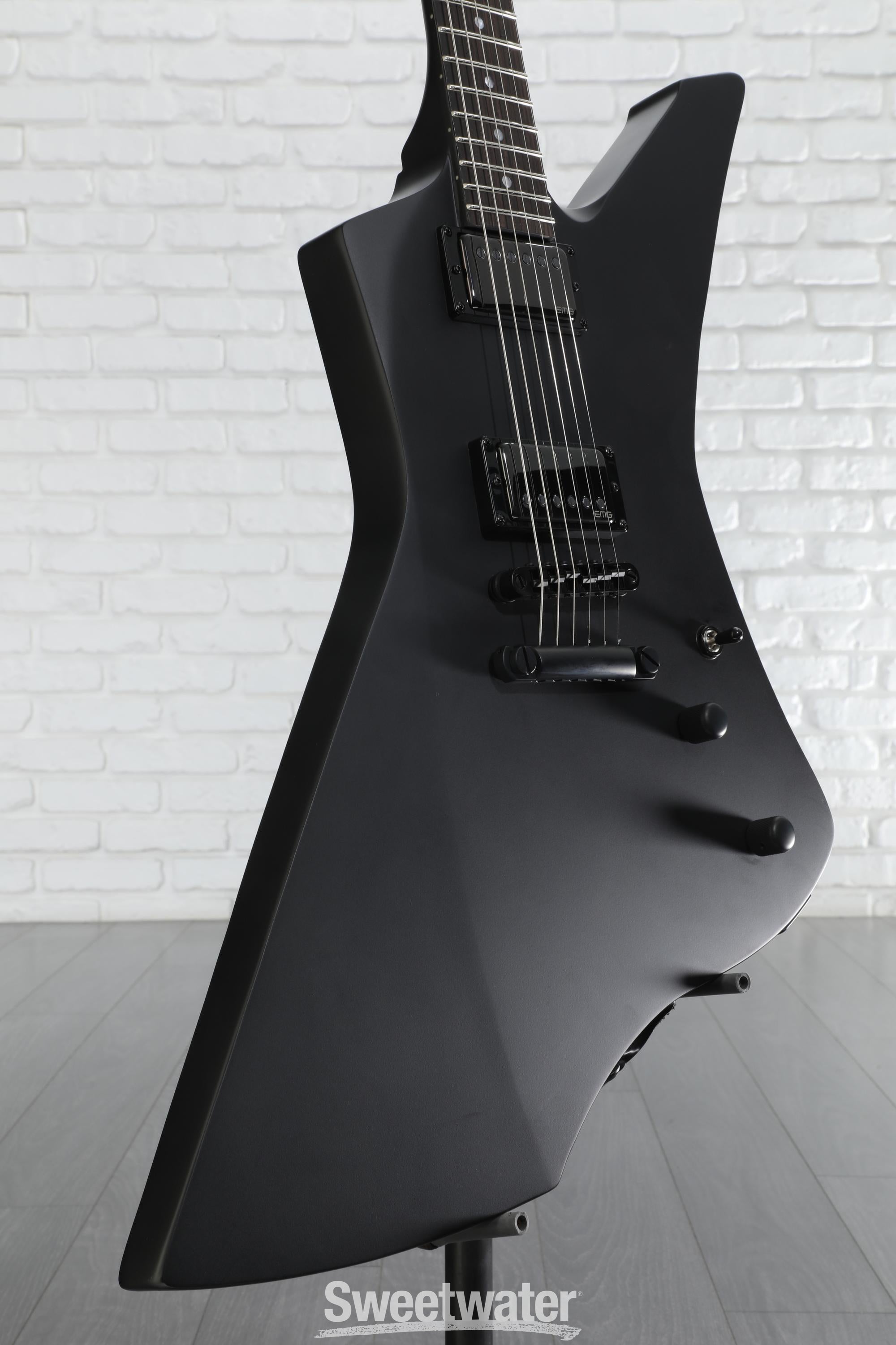 ギター ESP SNAPPAR-AS BLK ESP LTD James Hetfield Signature Snakebyte - Black Satin
