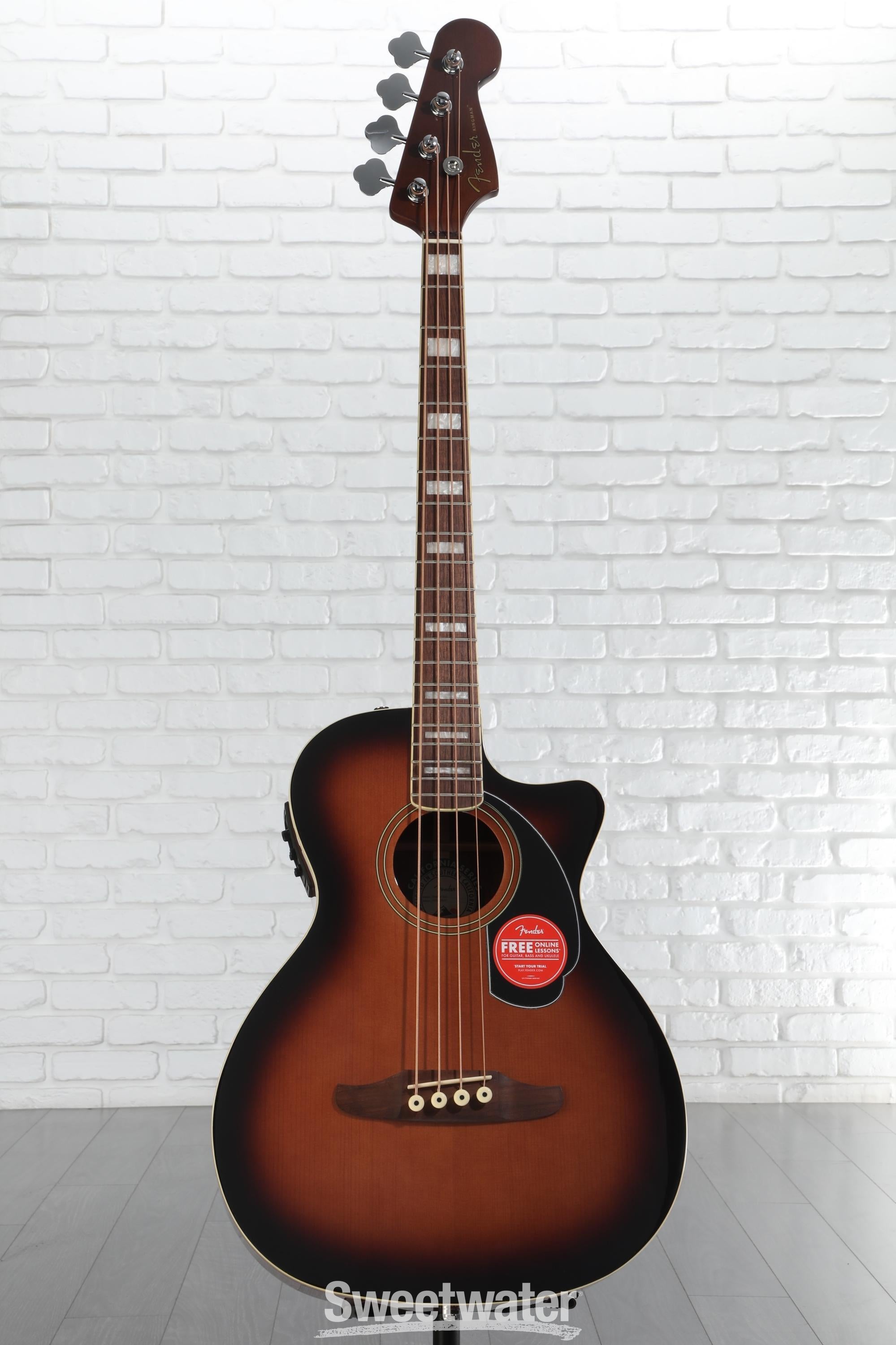 Fender KINGMAN アコースティックベース Amazon.com: Fender Acoustic Bass Guitar, 4-String, Kingman