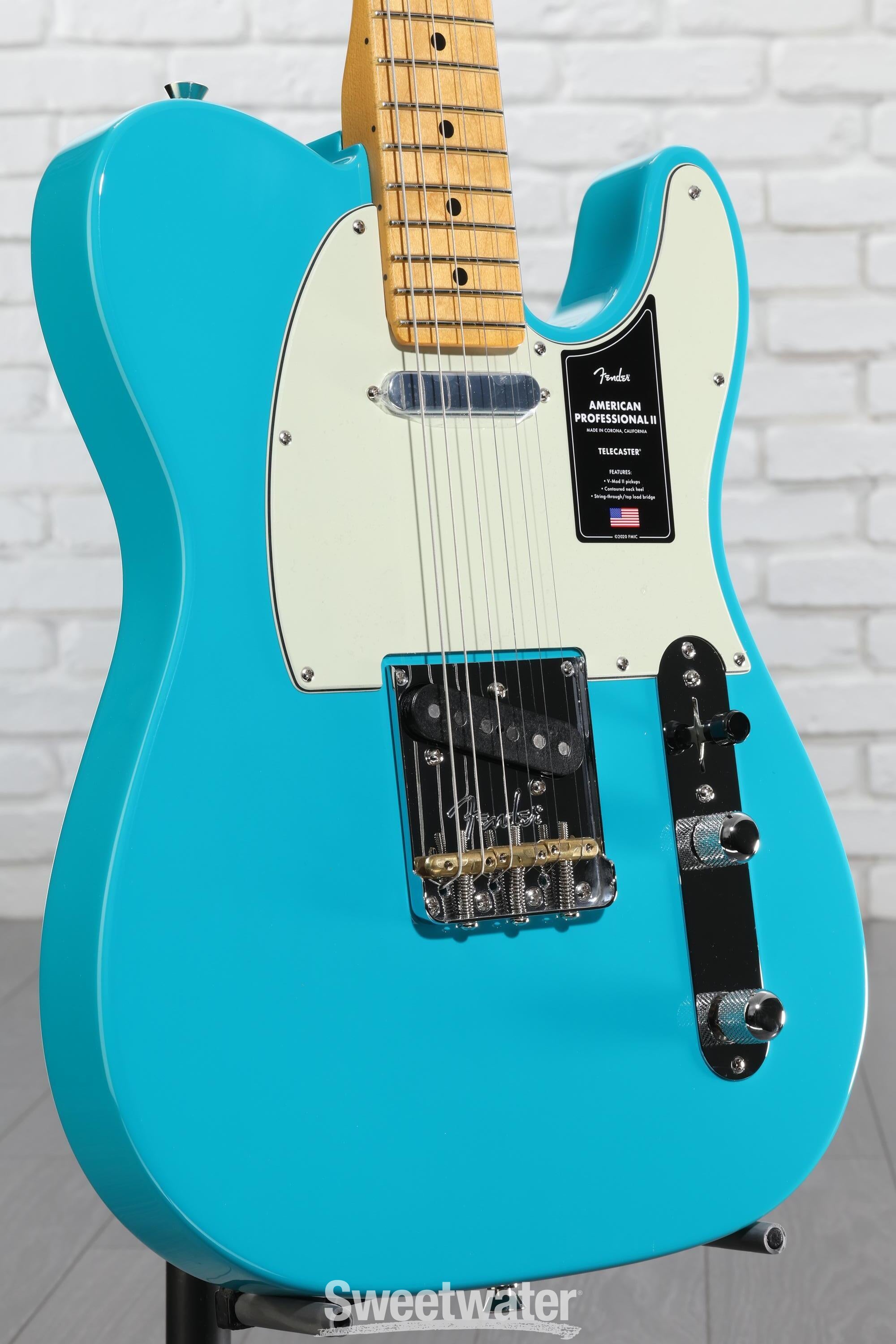 Fender American Professional II Telecaster - Miami Blue with Maple