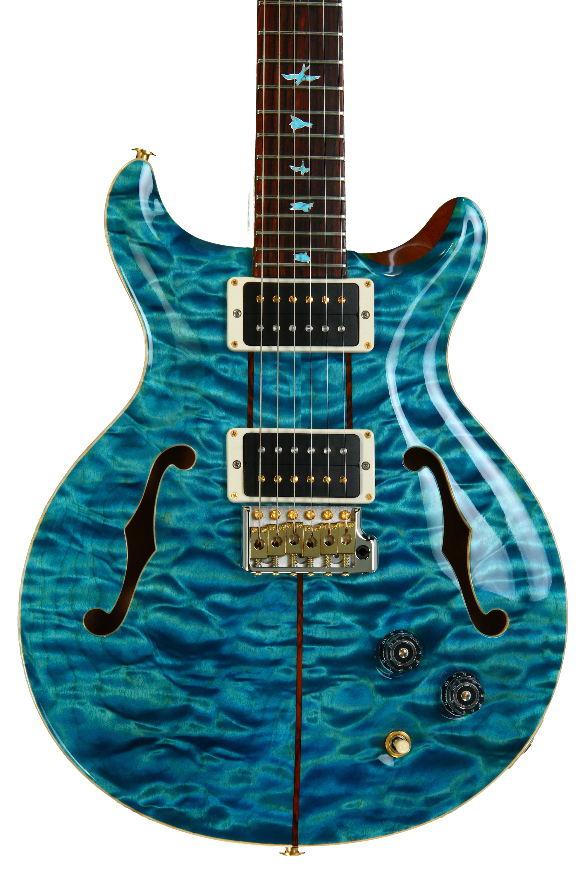 PRS Private Stock #5697 Santana Semi-hollow - Turquoise | Sweetwater