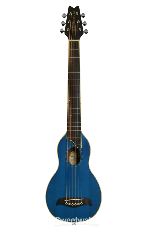 Washburn RO10 Rover Travel Guitar - Blue | Sweetwater