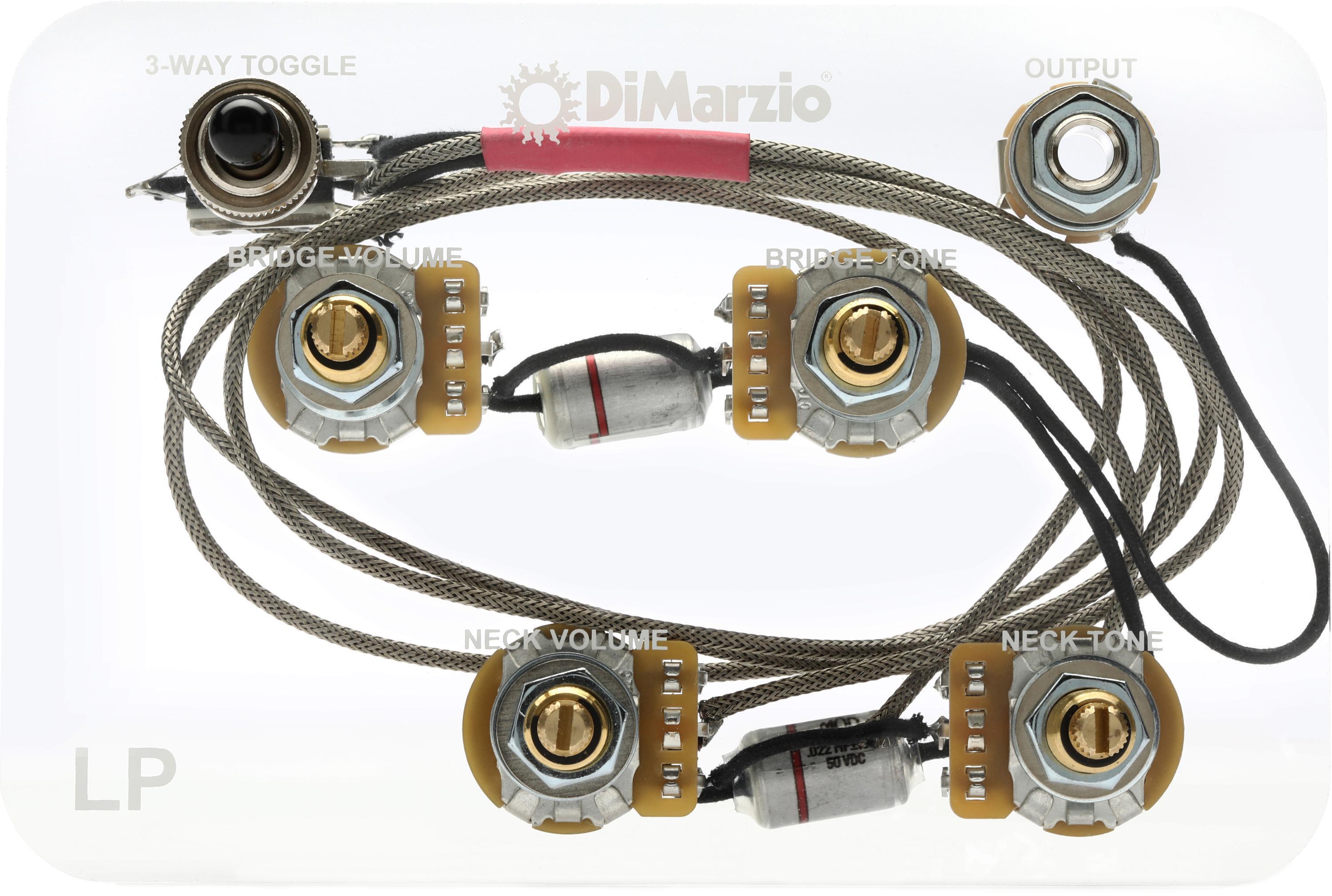 DiMarzio Les Paul Wiring Harness Upgrade Sweetwater