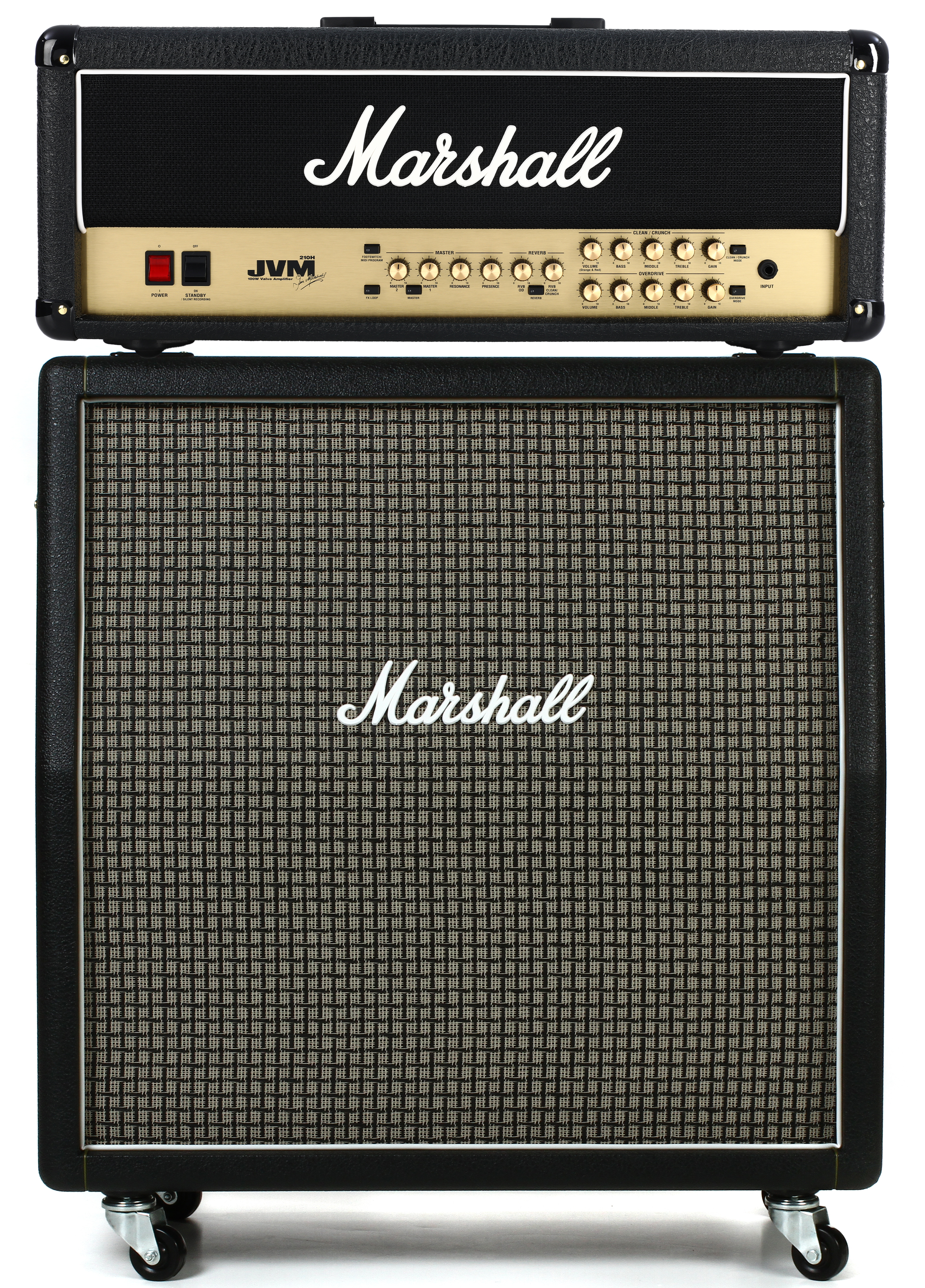 Marshall JVM210H 100-watt 2-channel Tube Head and 1960AX 100