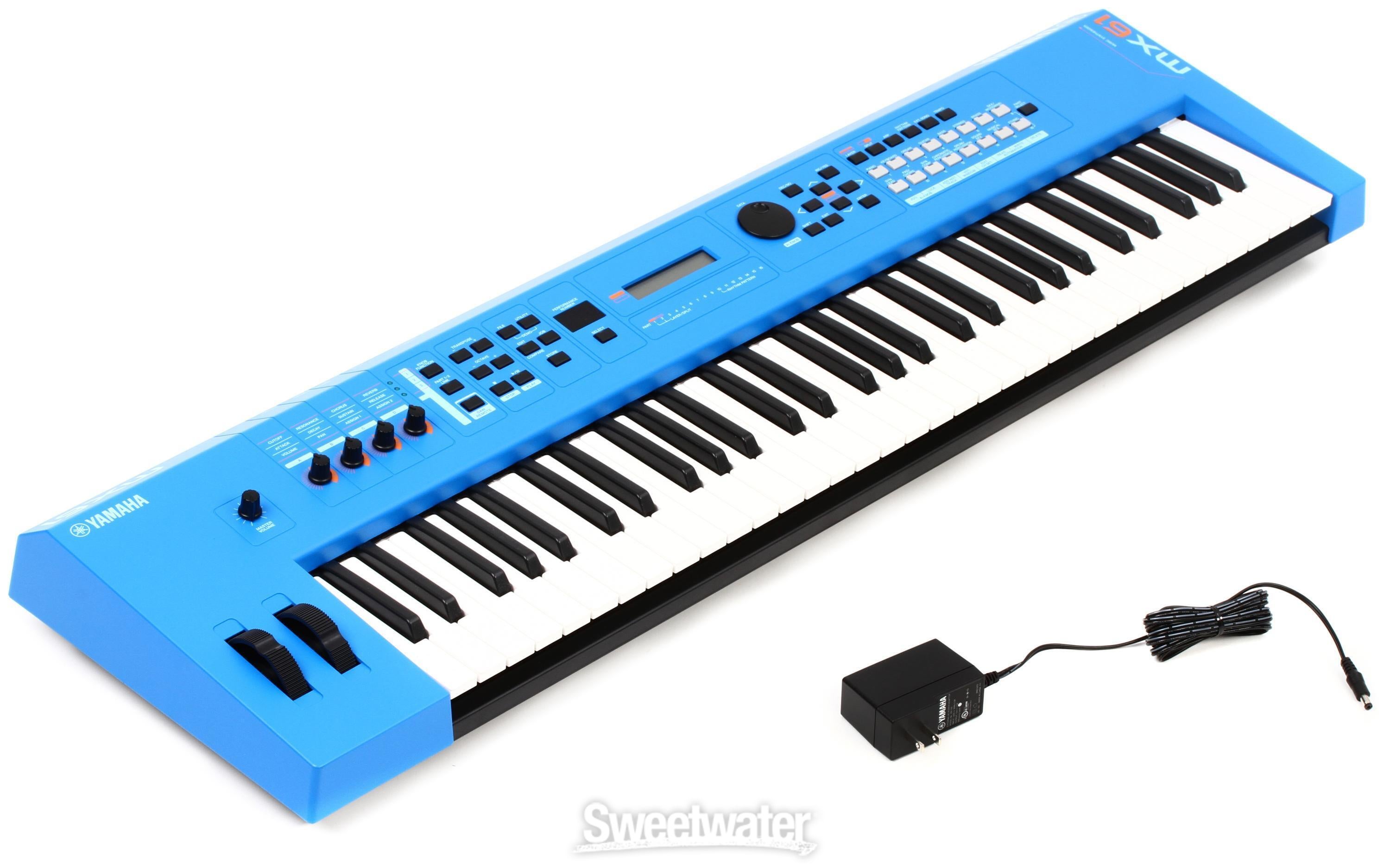Yamaha MX61 Music Synthesizer V2 - Blue | Sweetwater
