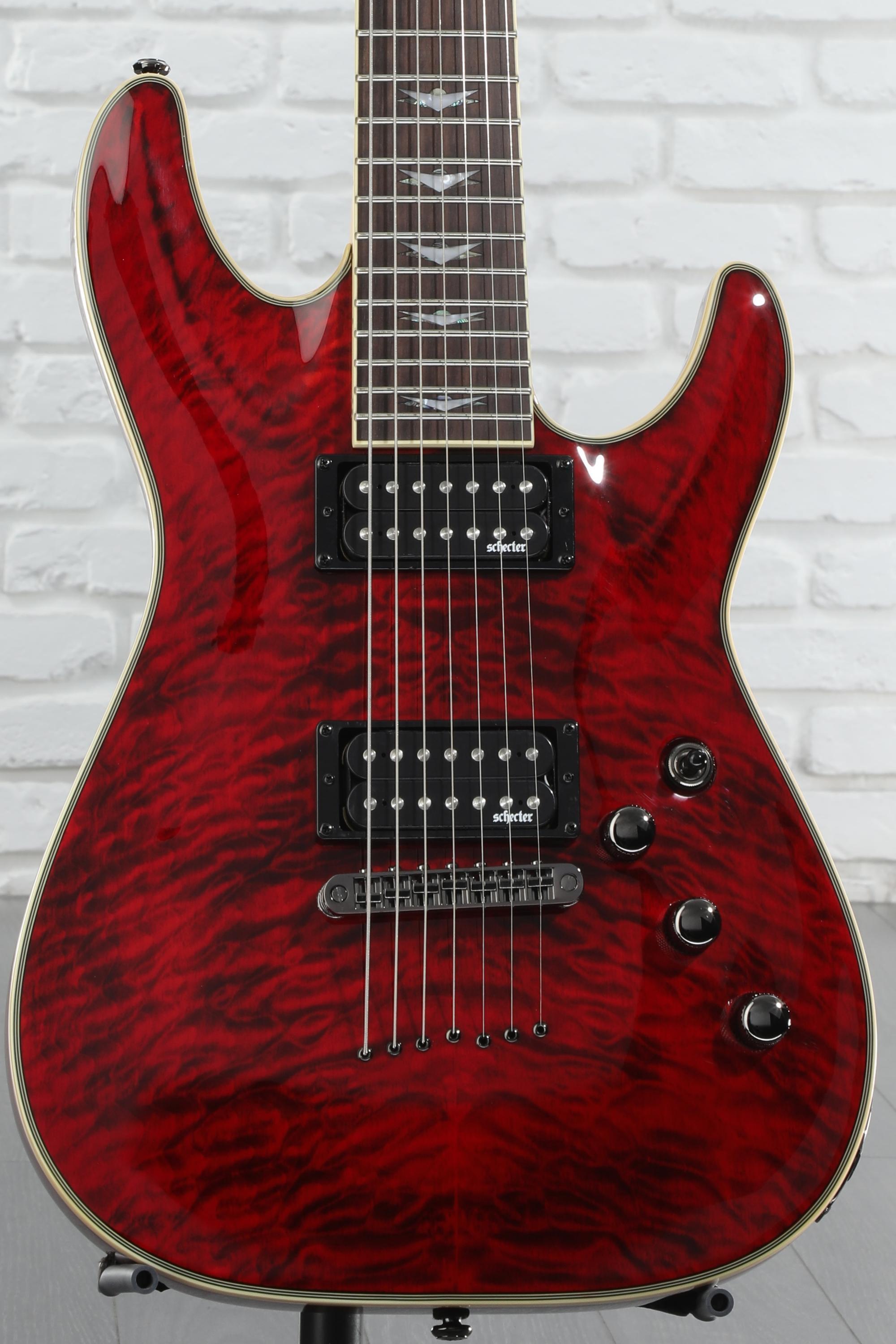 美品 シェクター DIAMOND SERIES OMEN EXTREME-7 Schecter Omen Extreme 7 STBLK – United States