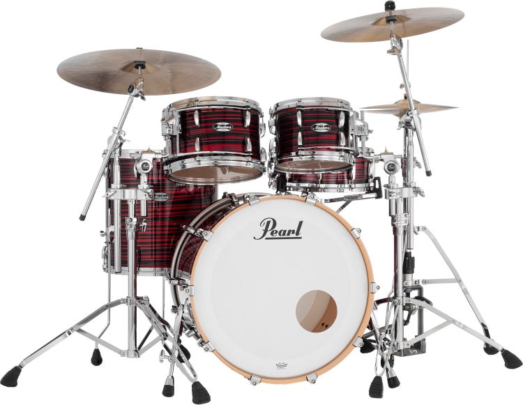 Masters Maple 4-piece Shell Pack - Red Oyster Swirl - Sweetwater