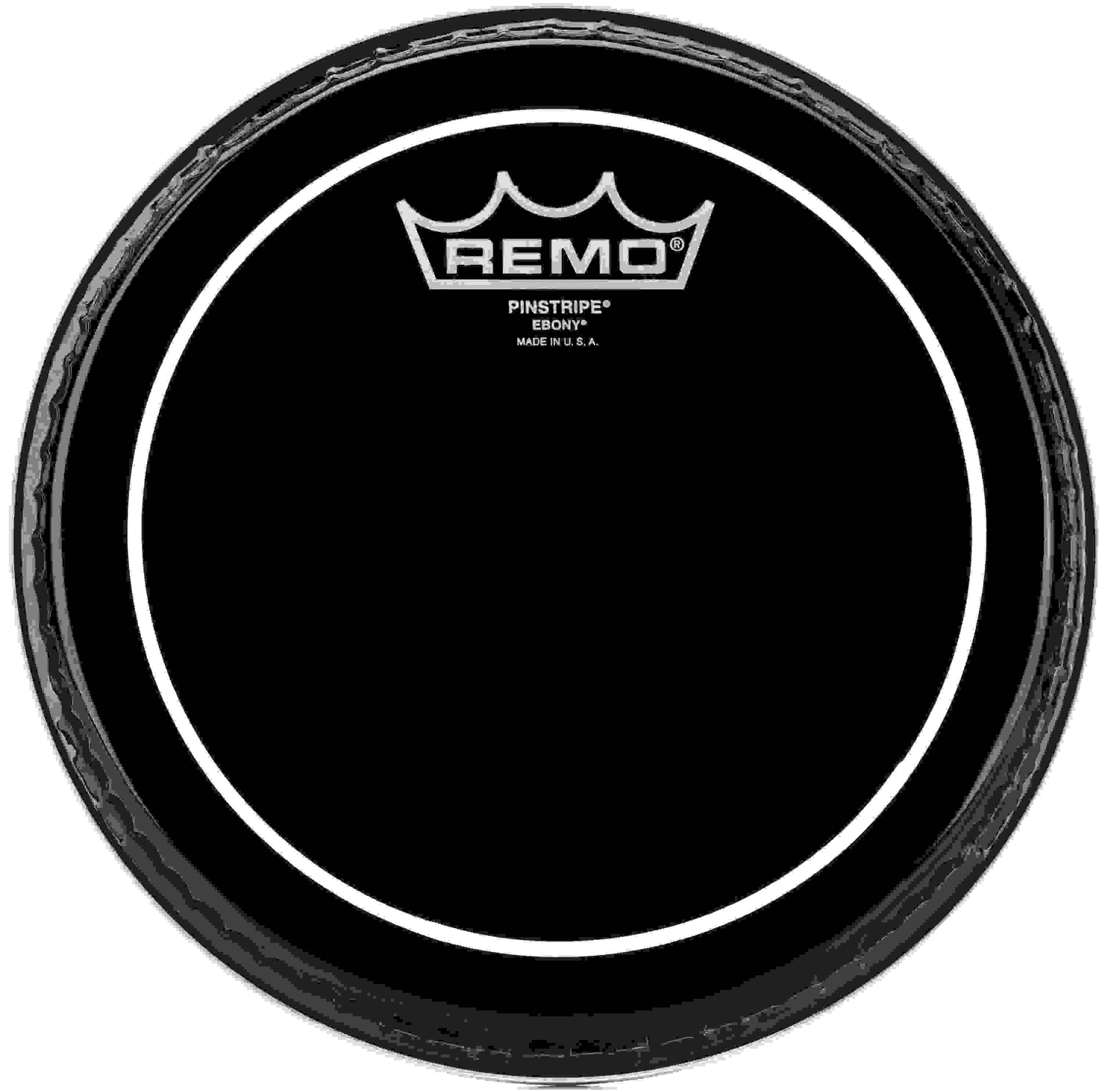 Remo Pinstripe Ebony Drumhead - 8 inches