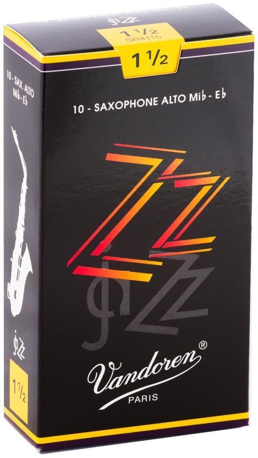 Photo of Vandoren SR4115 - ZZ Alto Saxophone Reeds - 1.5 (10-pack)
