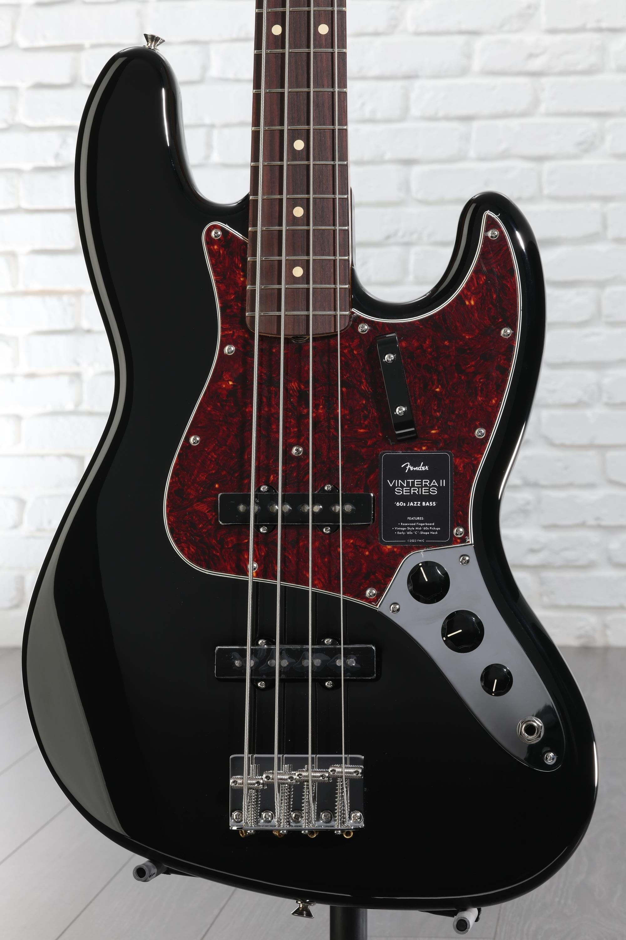 Fender Vintera II '60s Jazz Bass - Black with Rosewood Fingerboard