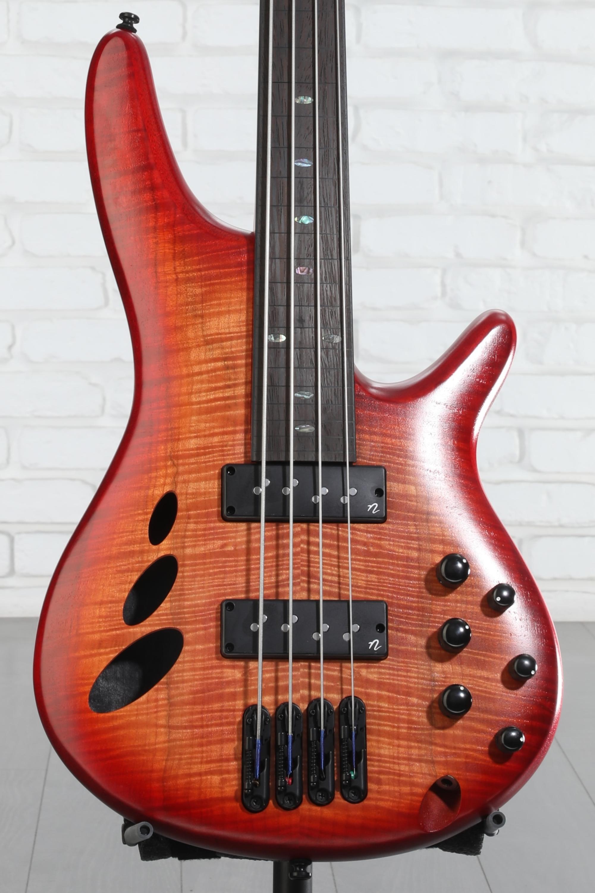 Ibanez SRD900 Bass Workshop Fretless Electric Bass Guitar - Brown