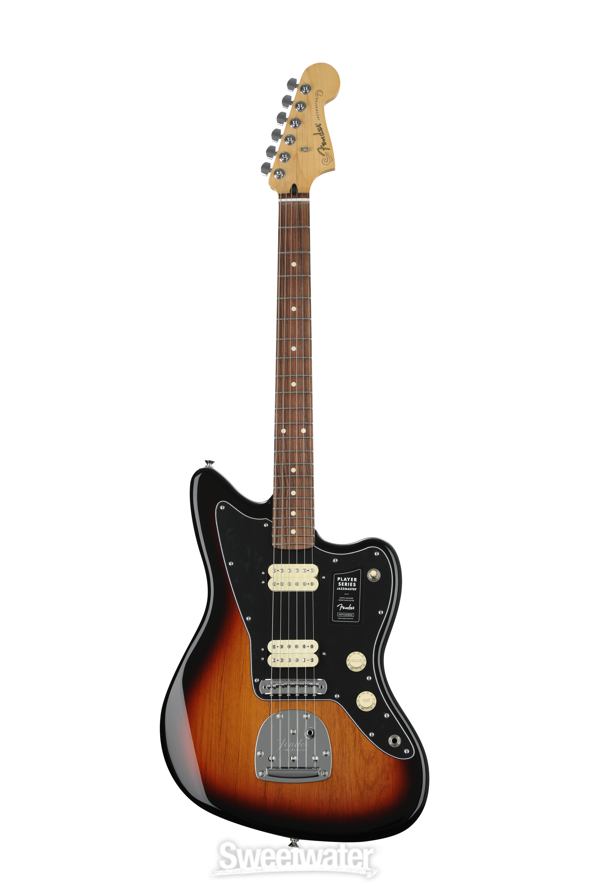 Fender Player Jazzmaster - 3-Tone Sunburst with Pau Ferro Fender Player Jazzmaster - 3-Tone Sunburst with Pau Ferro