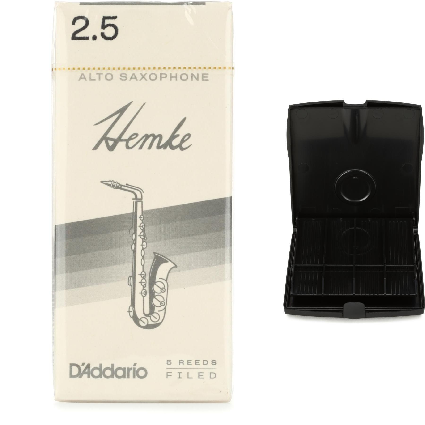 D'Addario Frederick L. Hemke Alto Saxophone Reeds (5pack) with Reed